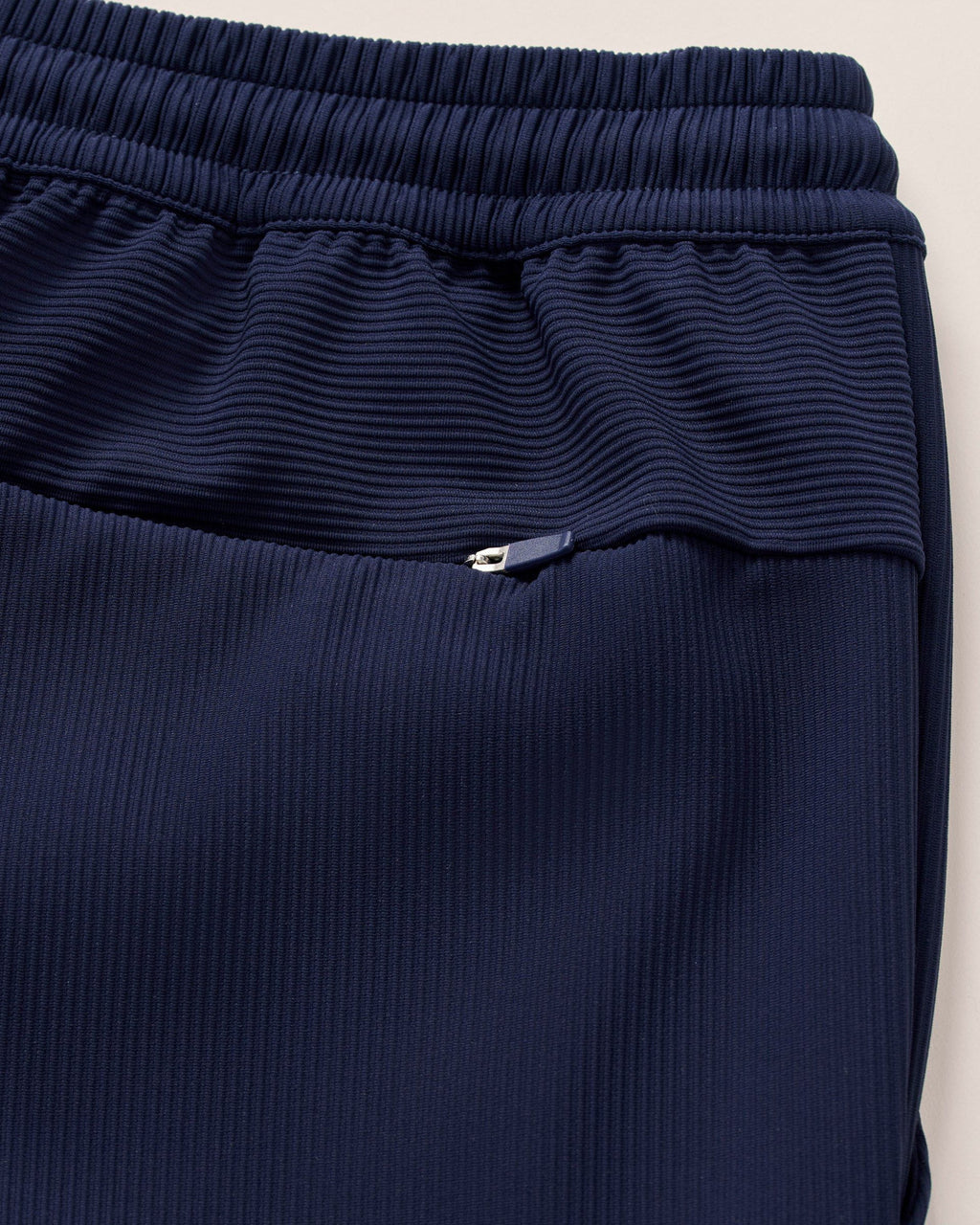 Johnnie-O Jumpin Ribbed Knit Performance Shorts, Navy