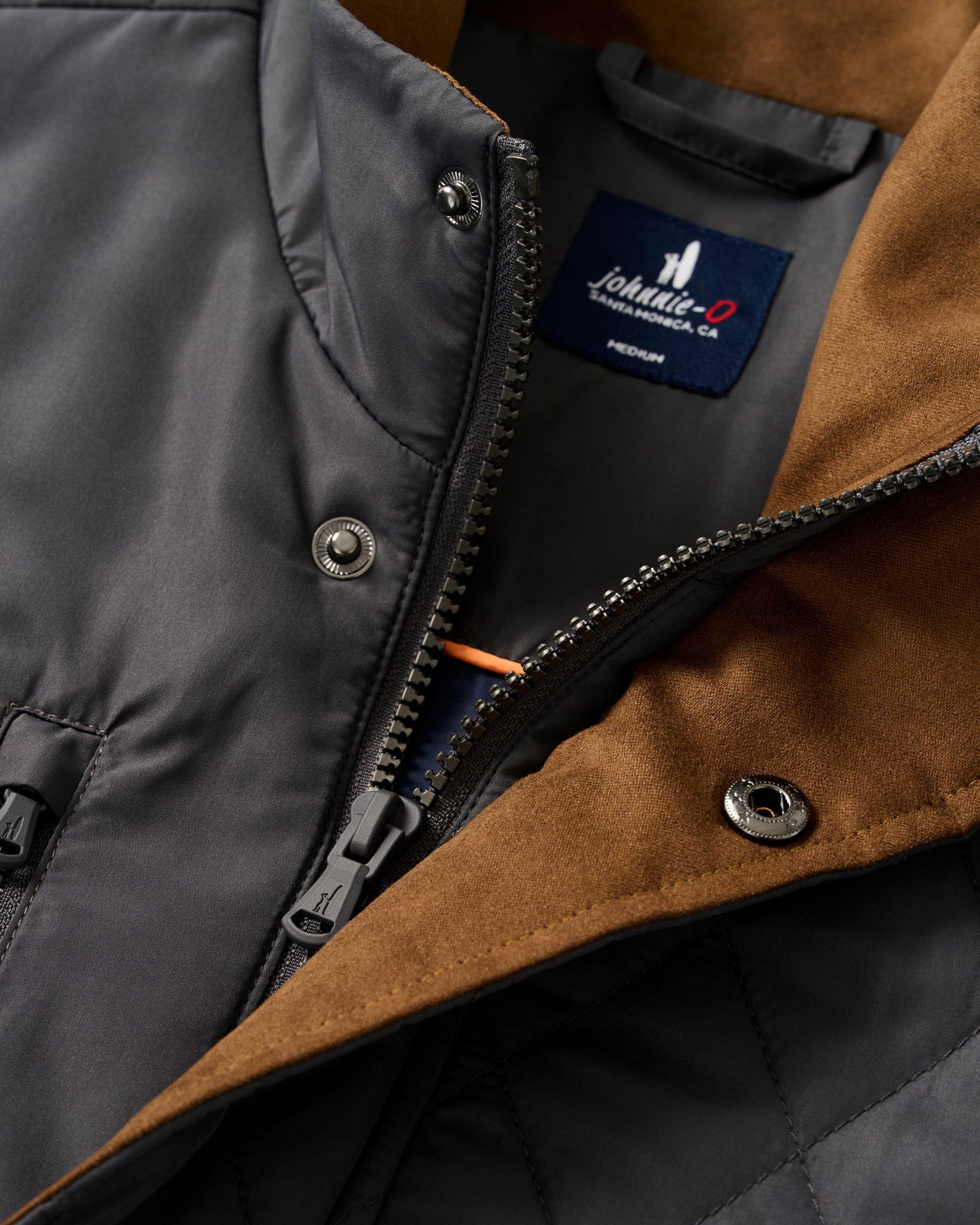 Johnnie-O Juno Quilted Snap Jacket