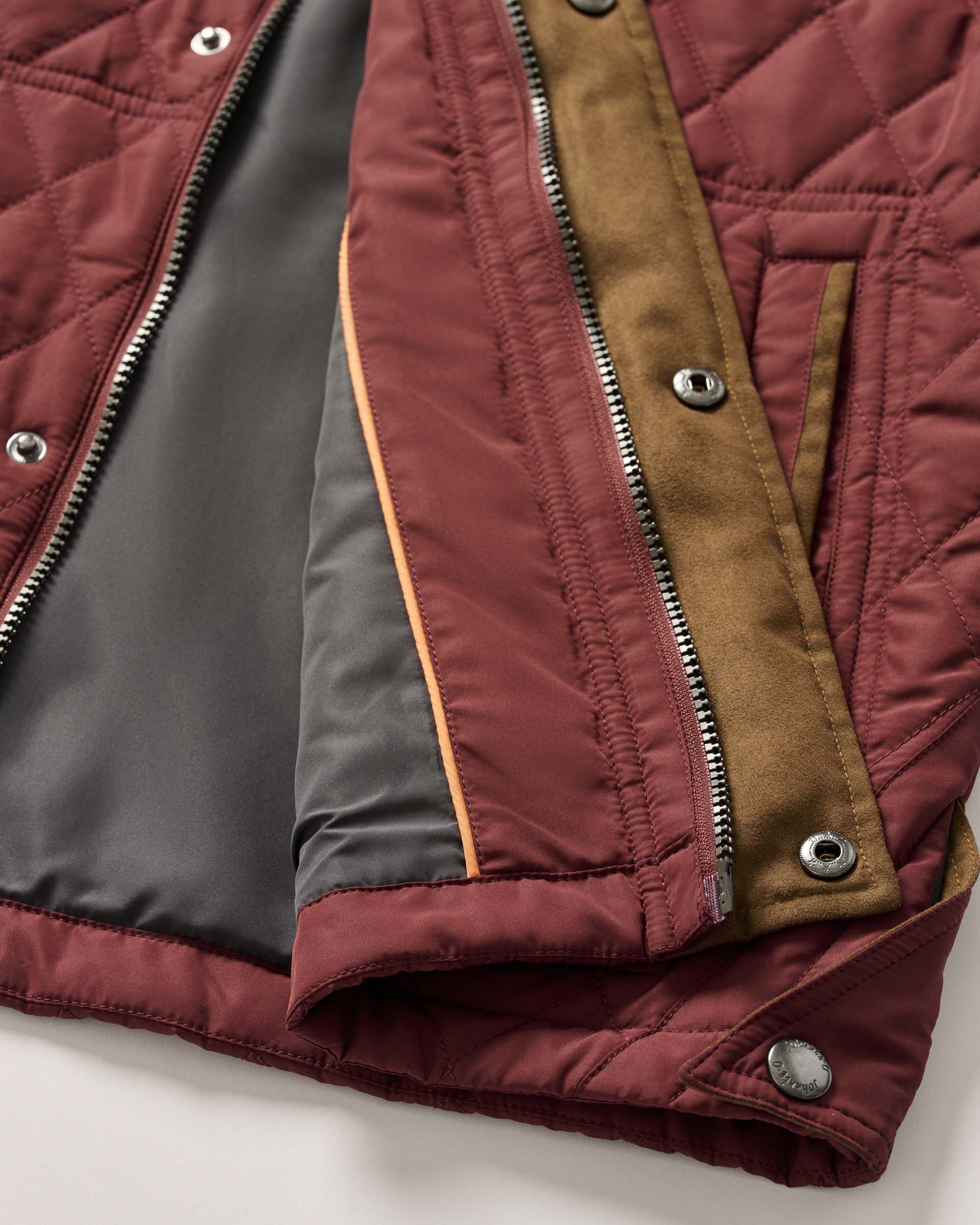 Johnnie-O Juno Quilted Snap Jacket