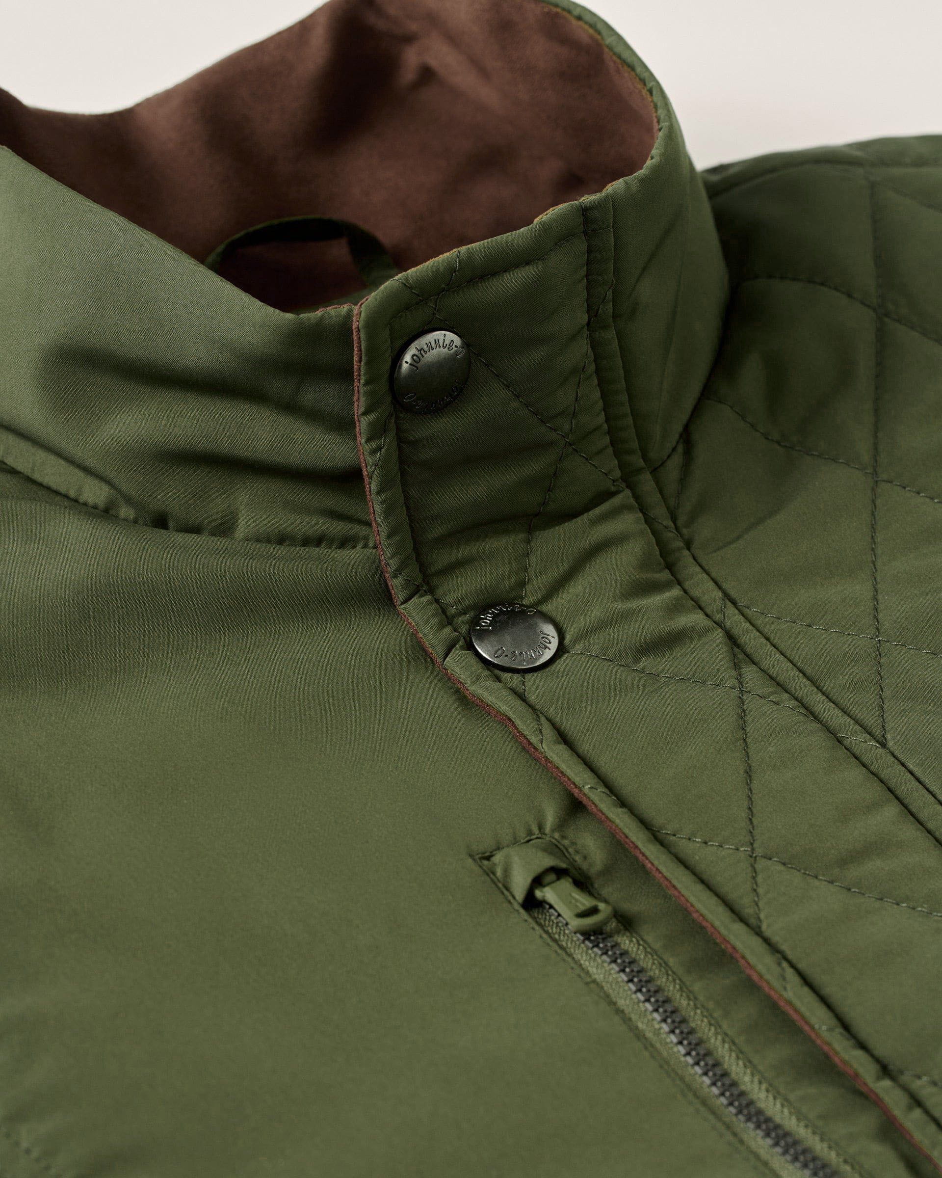 Johnnie-O Juno Quilted Snap Jacket