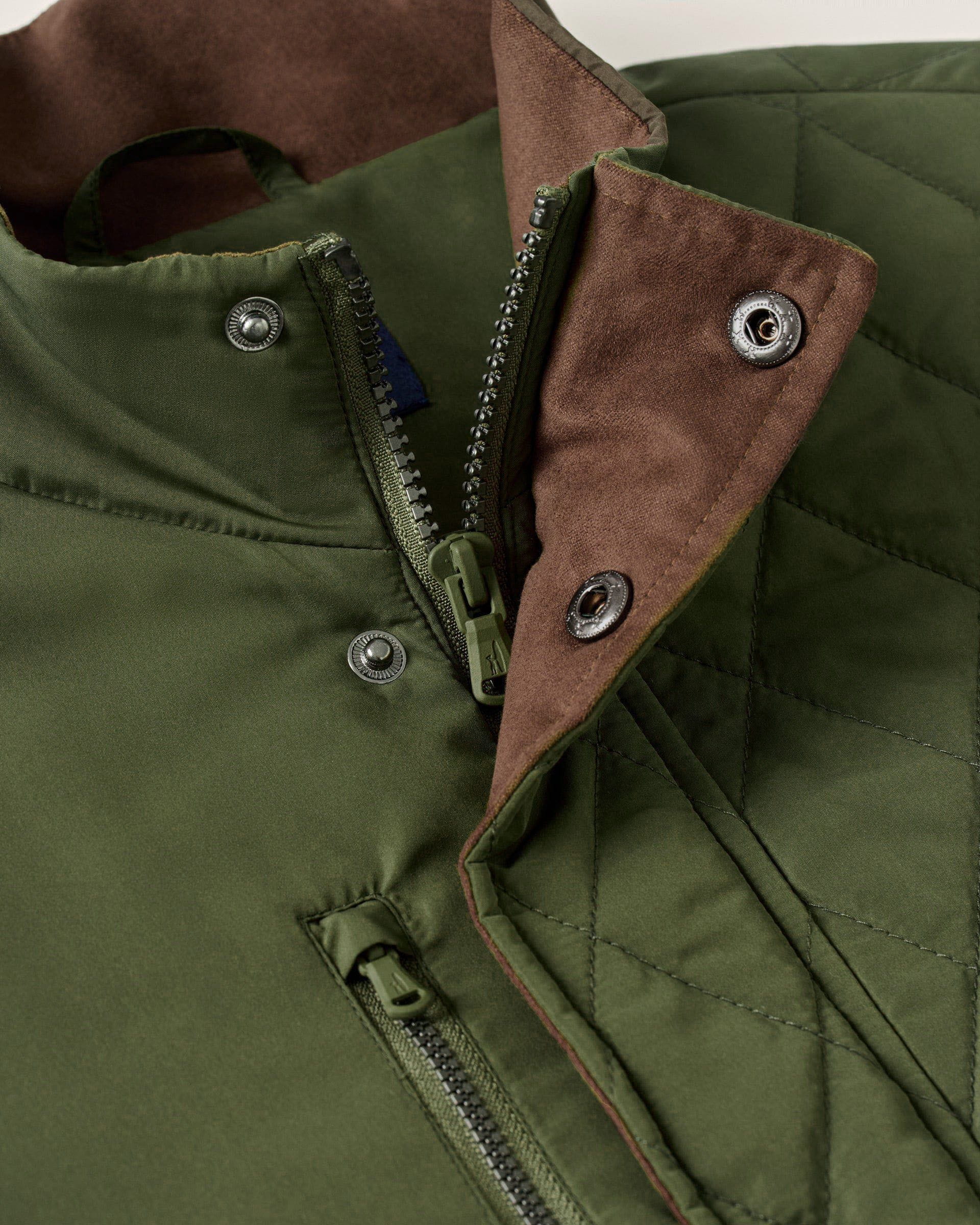 Johnnie-O Juno Quilted Snap Jacket