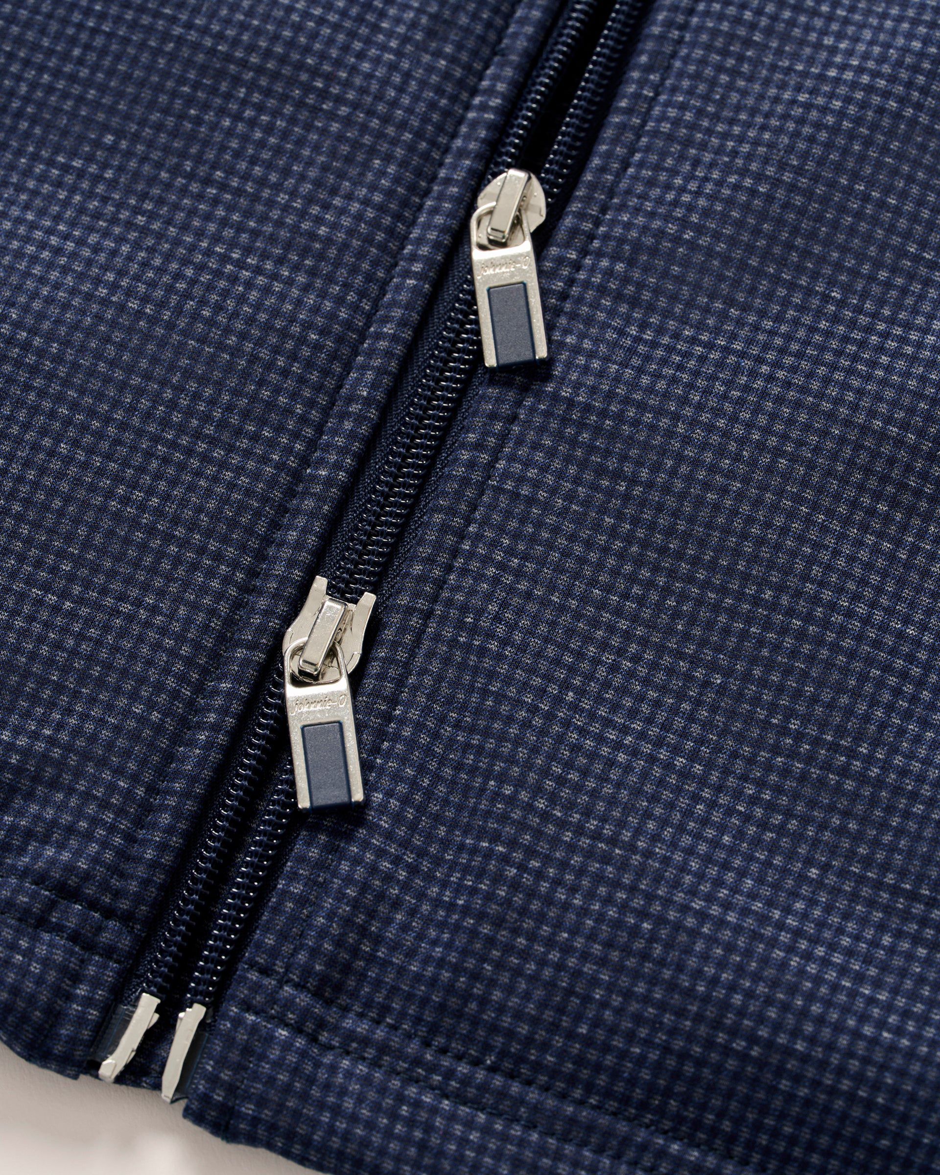 Johnnie-O Lomond Printed Knit Vest with PrimaLoft®, Navy