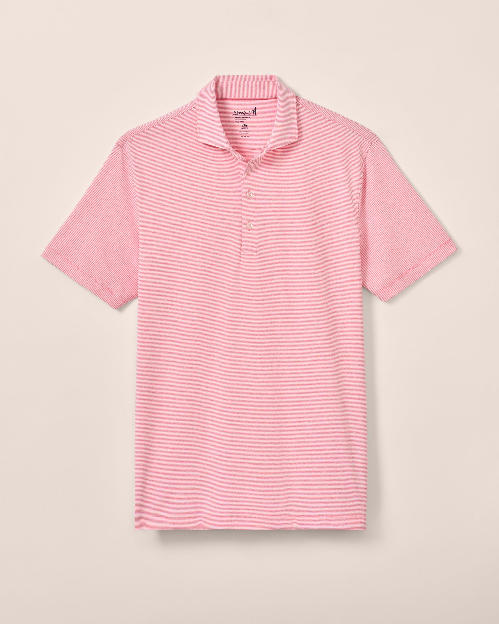 Johnnie-O Performance Jersey Polo - Lyndonn Stripe, Gulf Blue