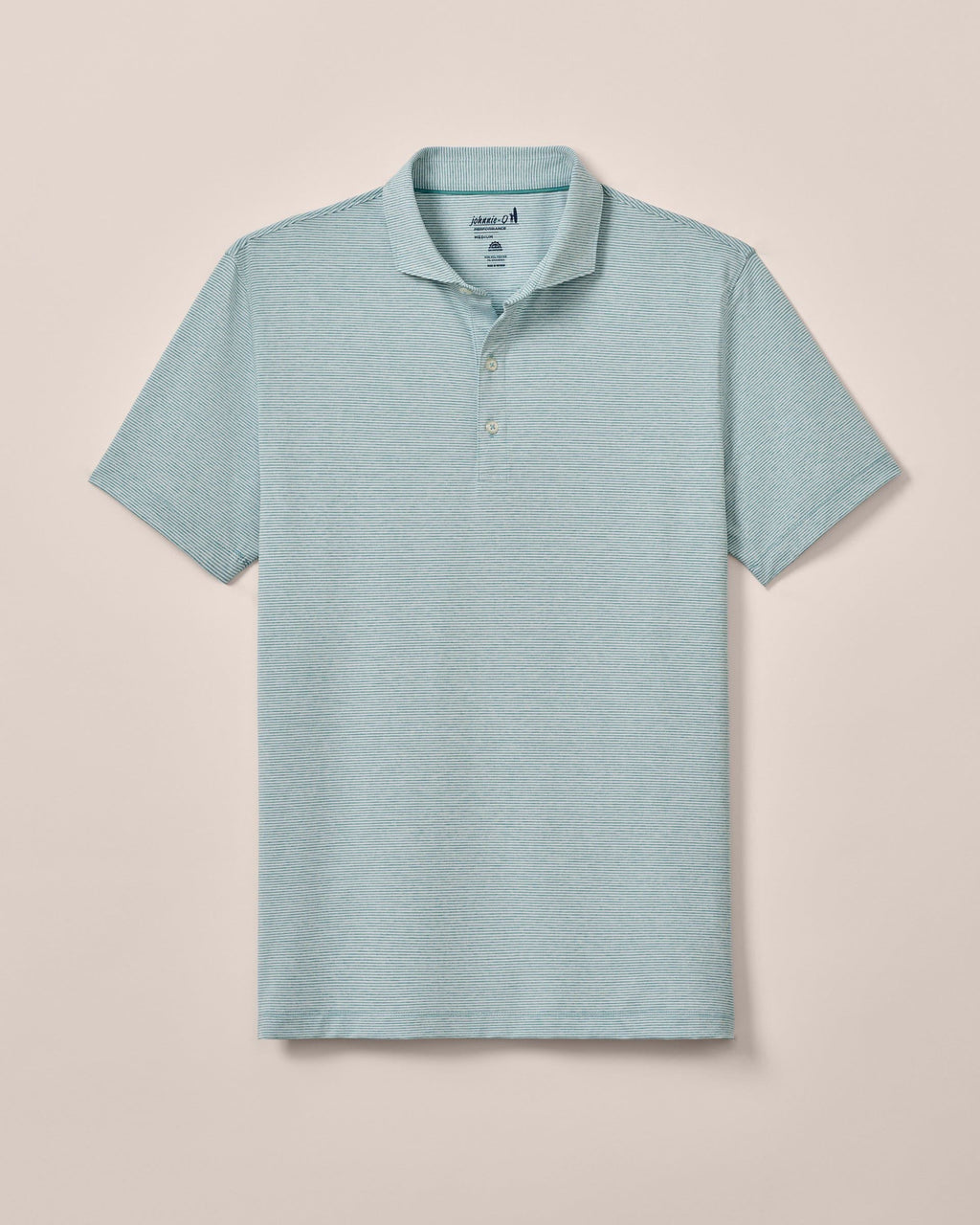 Johnnie-O Performance Jersey Polo - Lyndonn Stripe, Gulf Blue