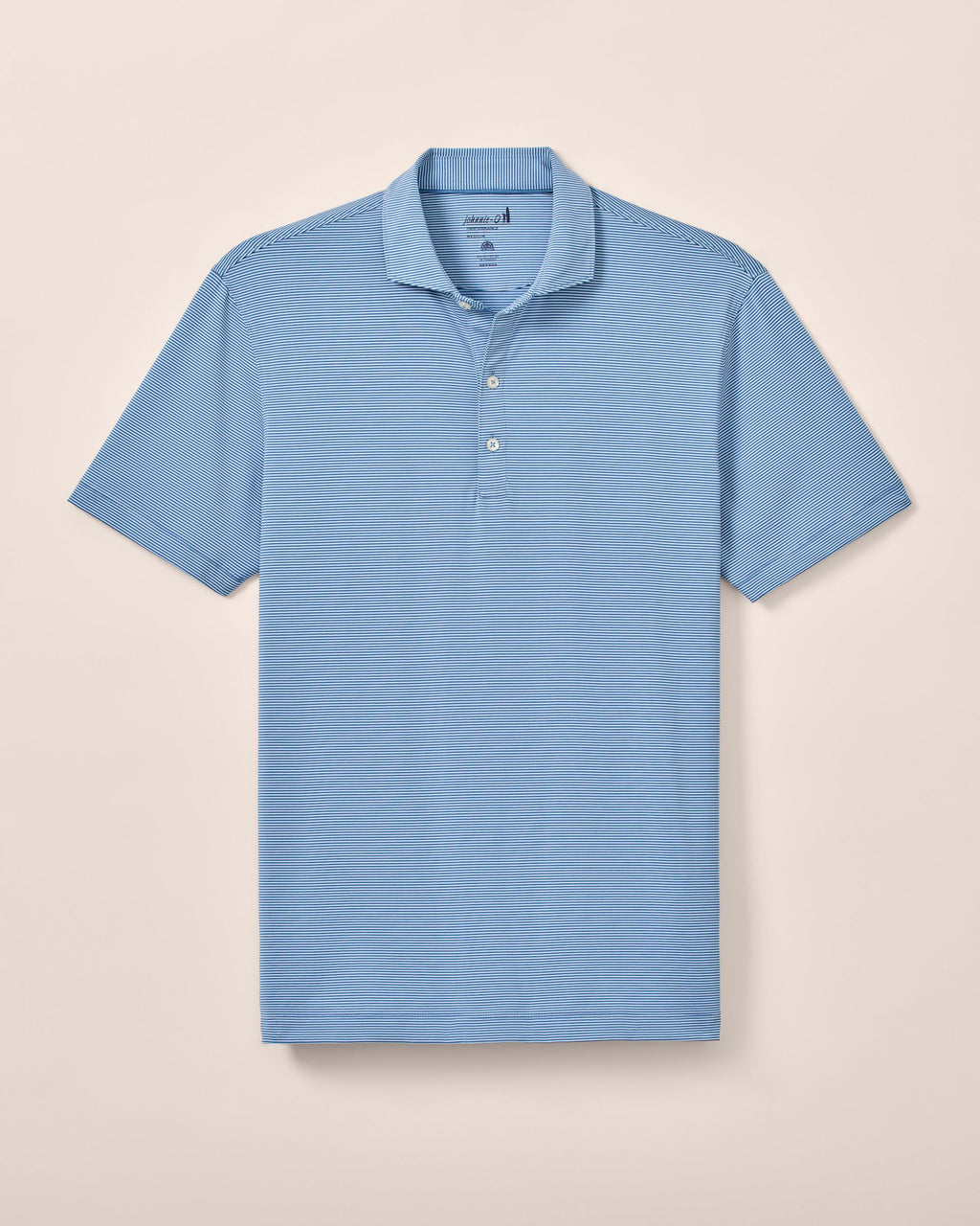 Johnnie-O Performance Jersey Polo - Lyndonn Stripe, Kona Lake