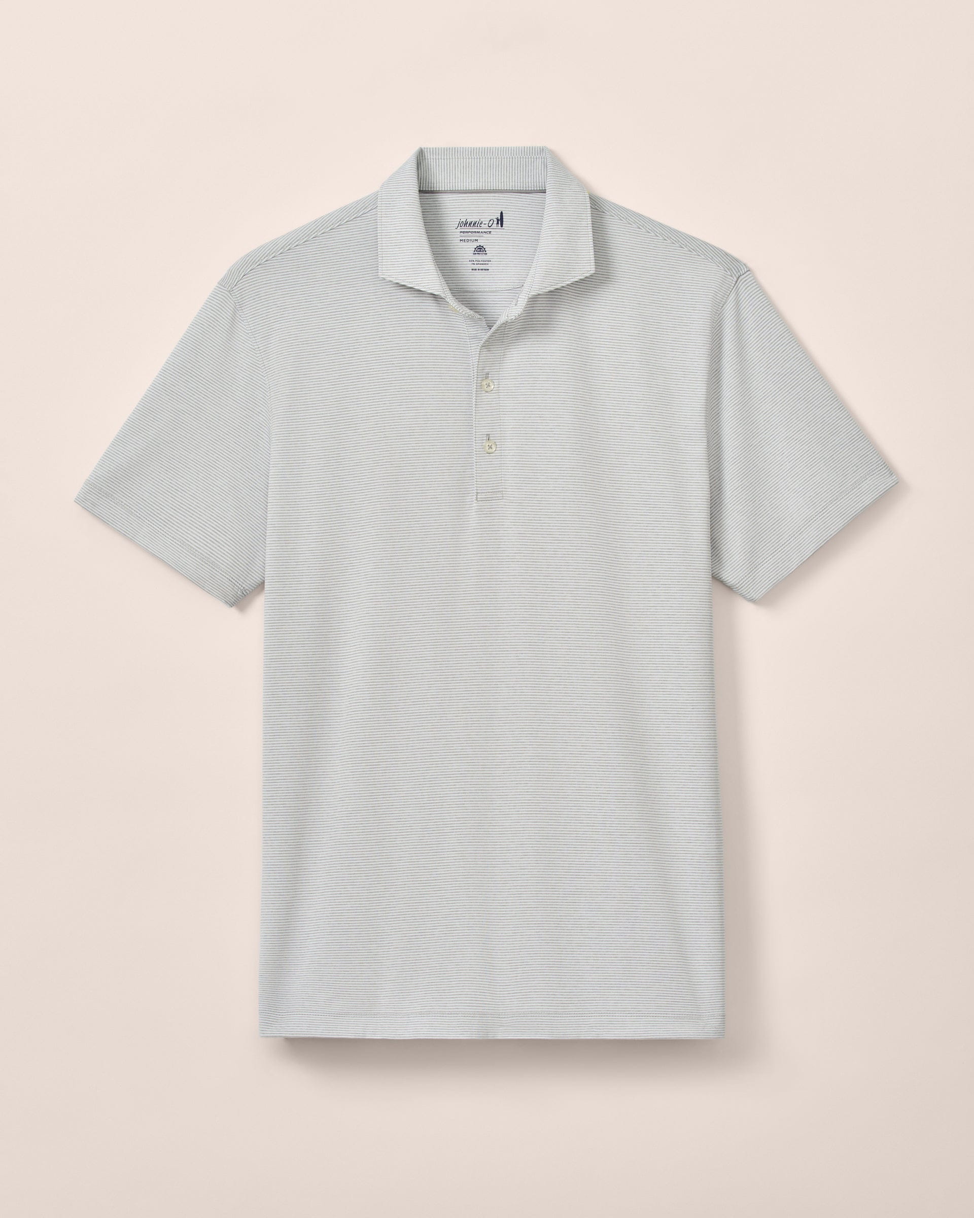 Johnnie-O Performance Jersey Polo - Lyndonn Stripe, Seal