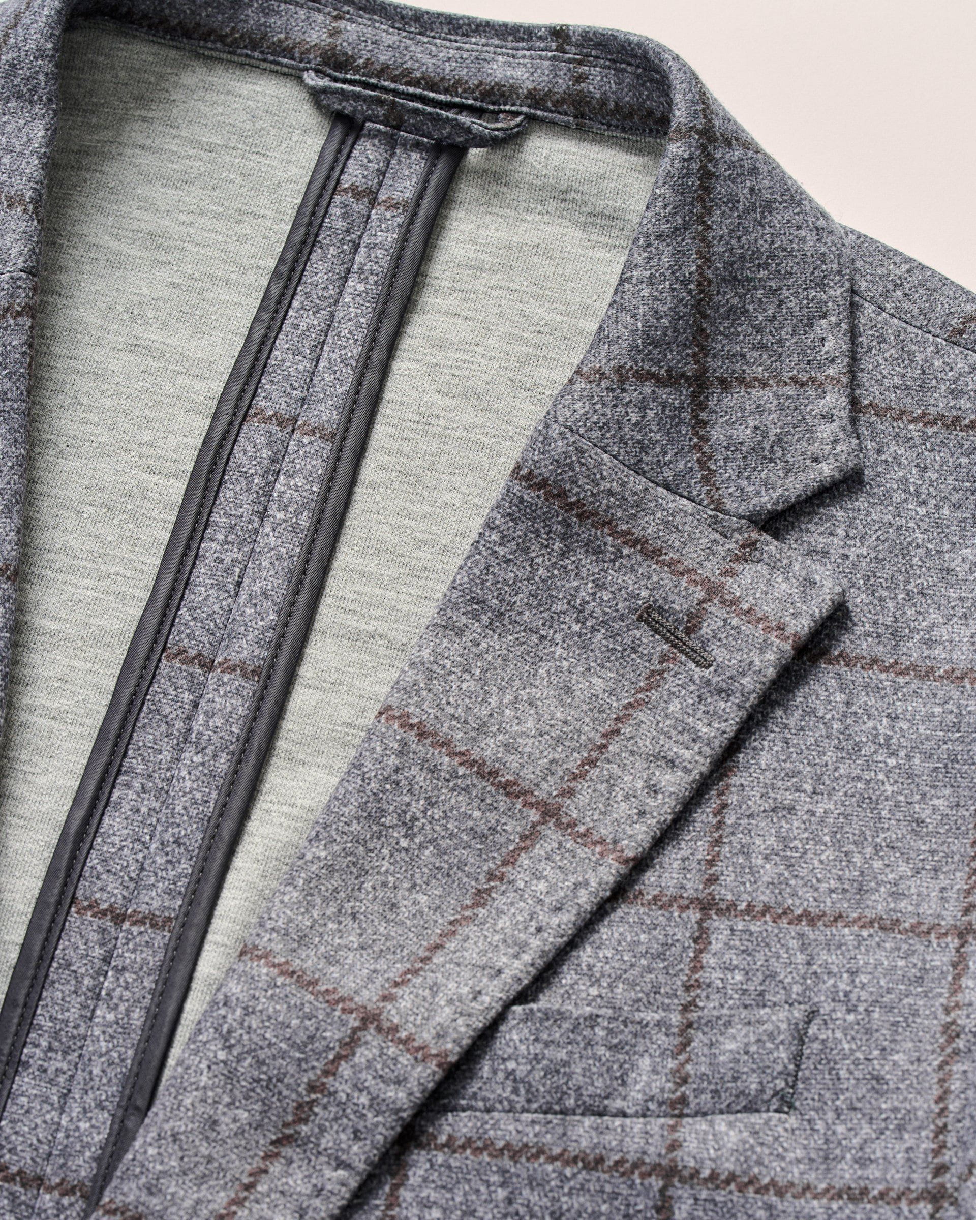 Johnnie-O Malachi Top Shelf Windowpane Knit Sport Coat, Gray