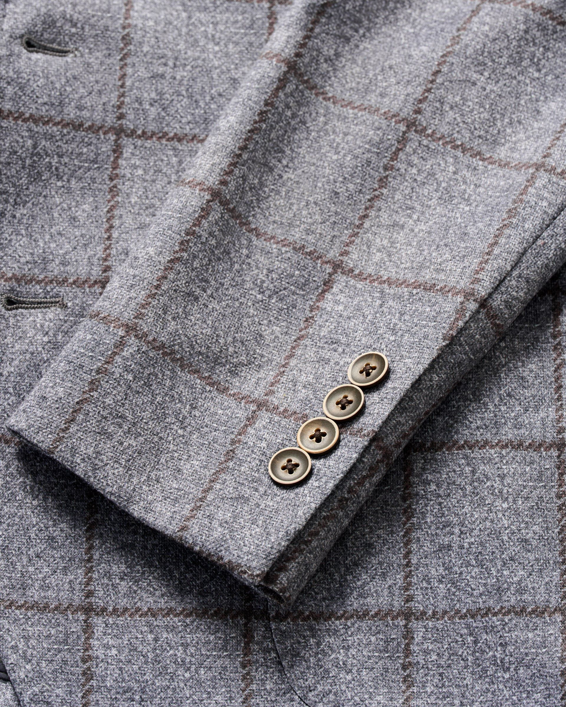 Johnnie-O Malachi Top Shelf Windowpane Knit Sport Coat, Gray