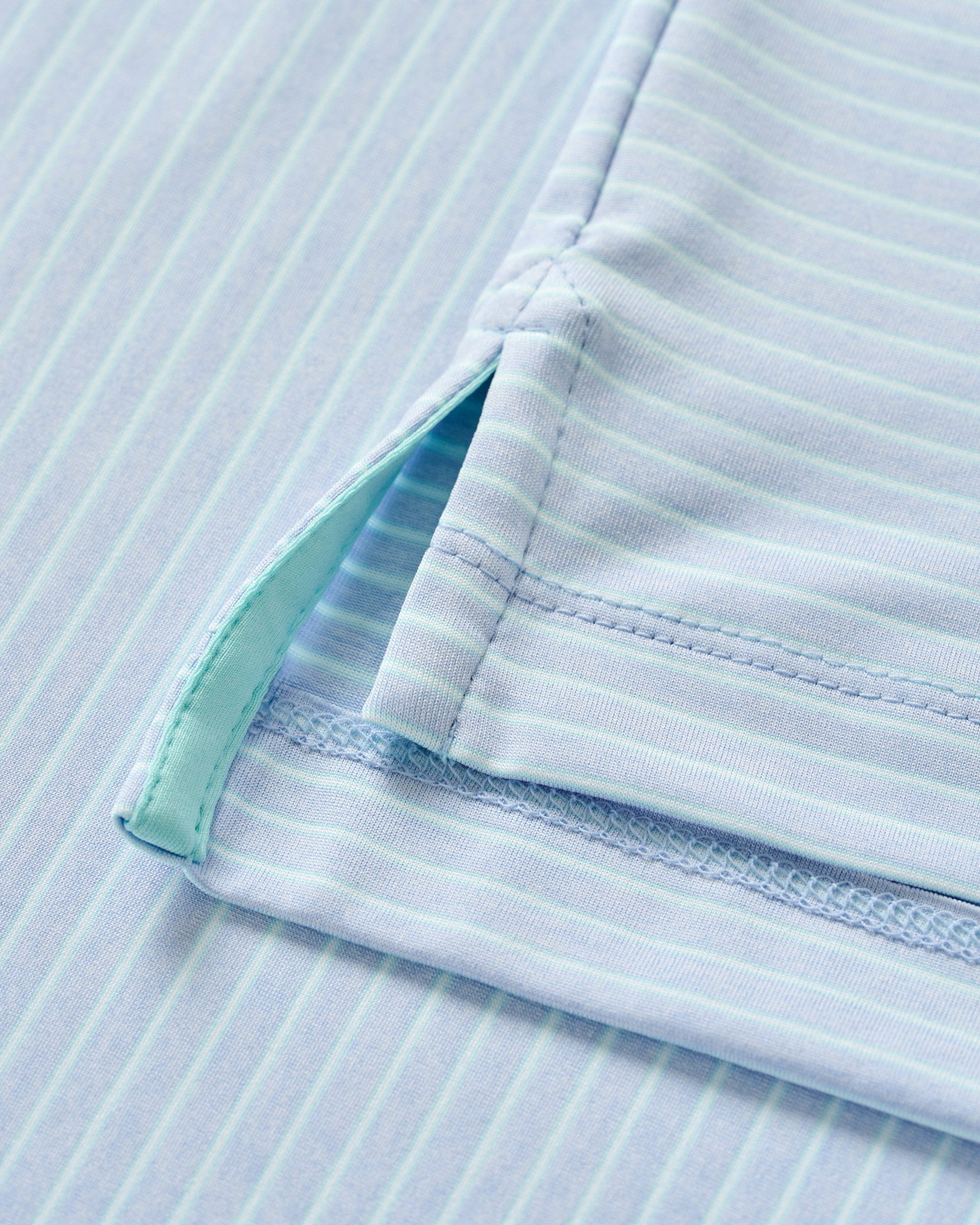 Johnnie-O Performance Jersey Polo - Michael Stripe, Kona