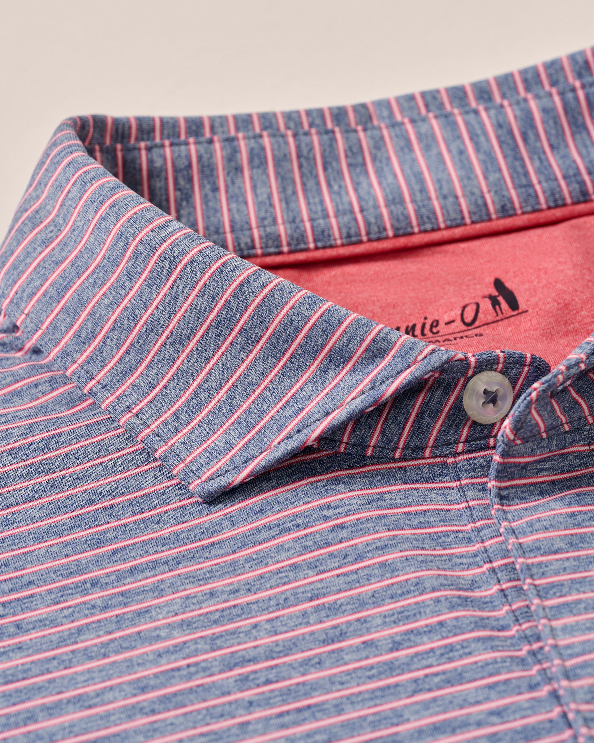 Johnnie-O Performance Jersey Polo - Michael Stripe