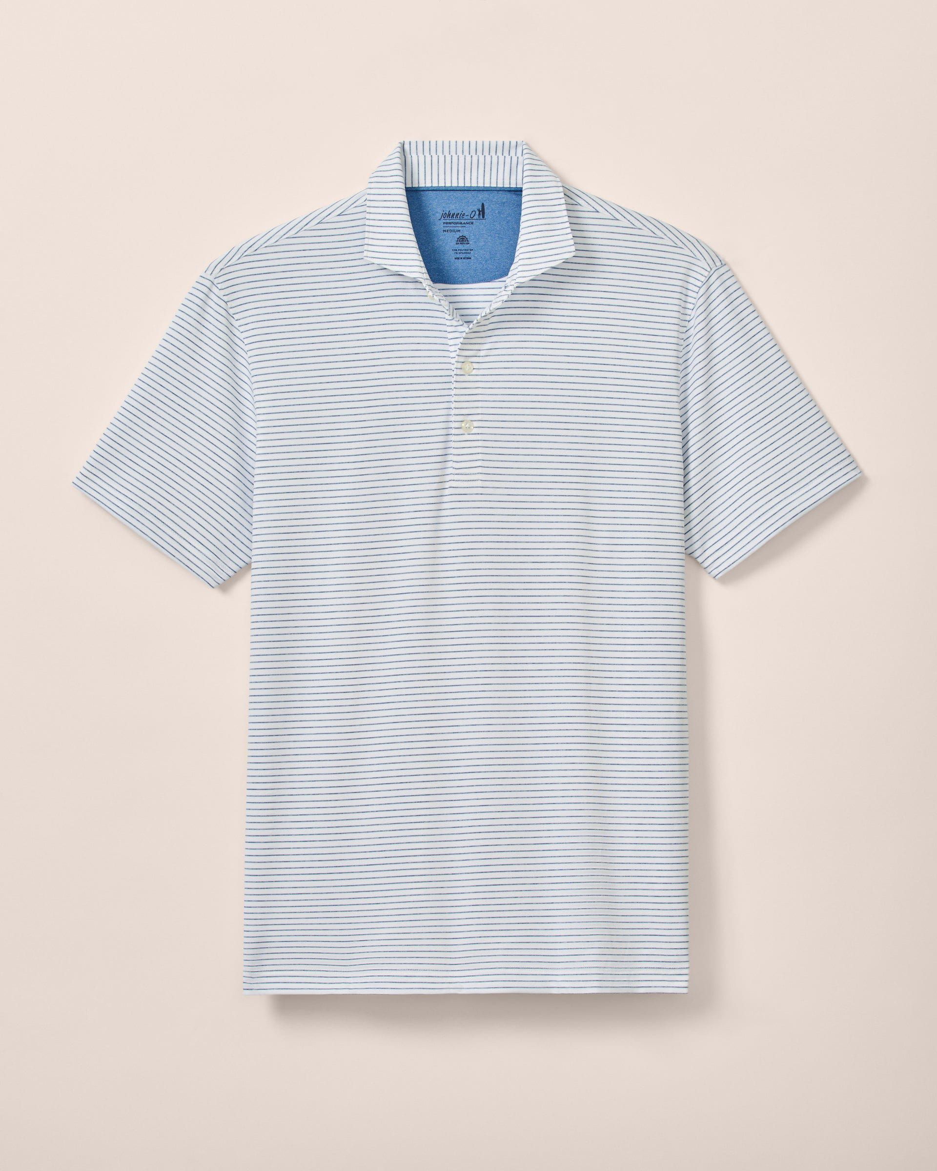 Johnnie-O Performance Jersey Polo - Michael Stripe