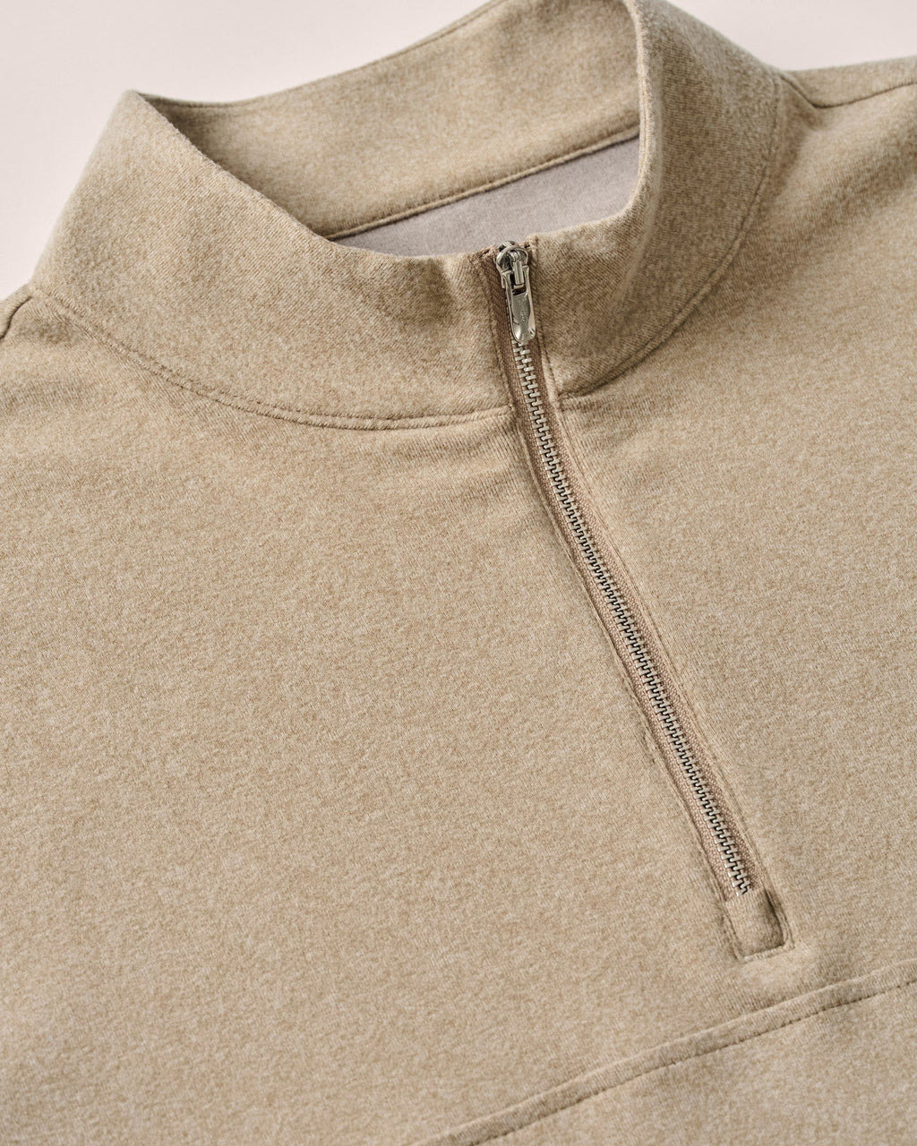 Johnnie-O Mikey Performance 1/4 Zip Pullover, Almond