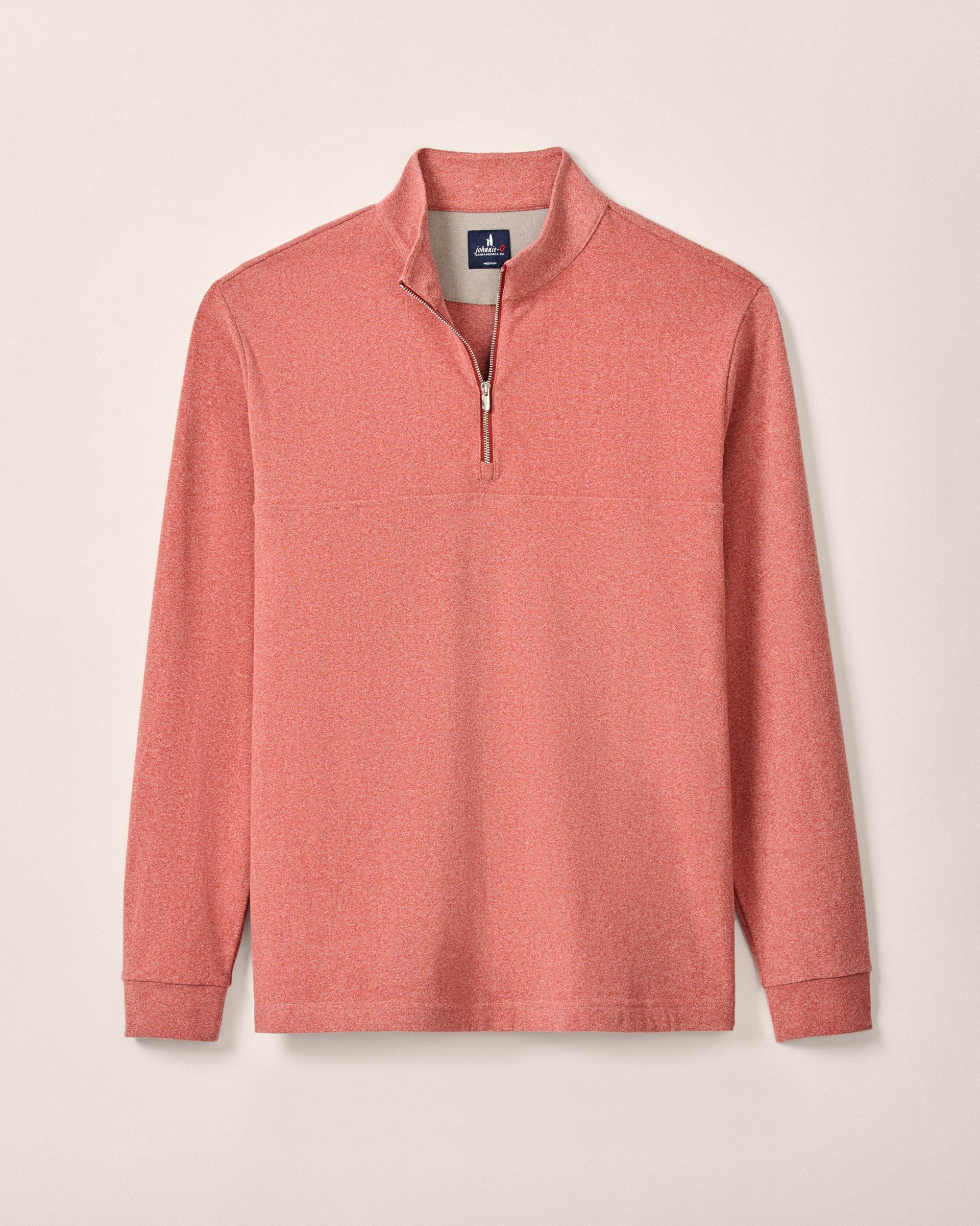 Johnnie-O Mikey Performance 1/4 Zip Pullover, Brick