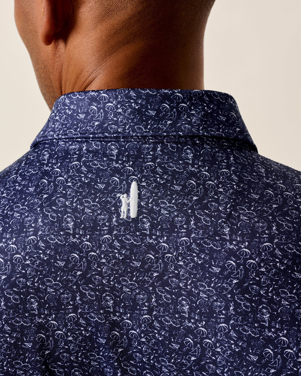 Johnnie-O Performance Jersey Polo - Boggings, Navy