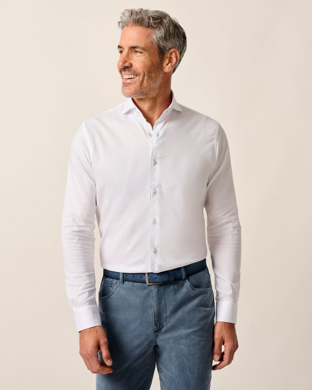 Johnnie-O Top Shelf Button Down Shirt - Boswell, White