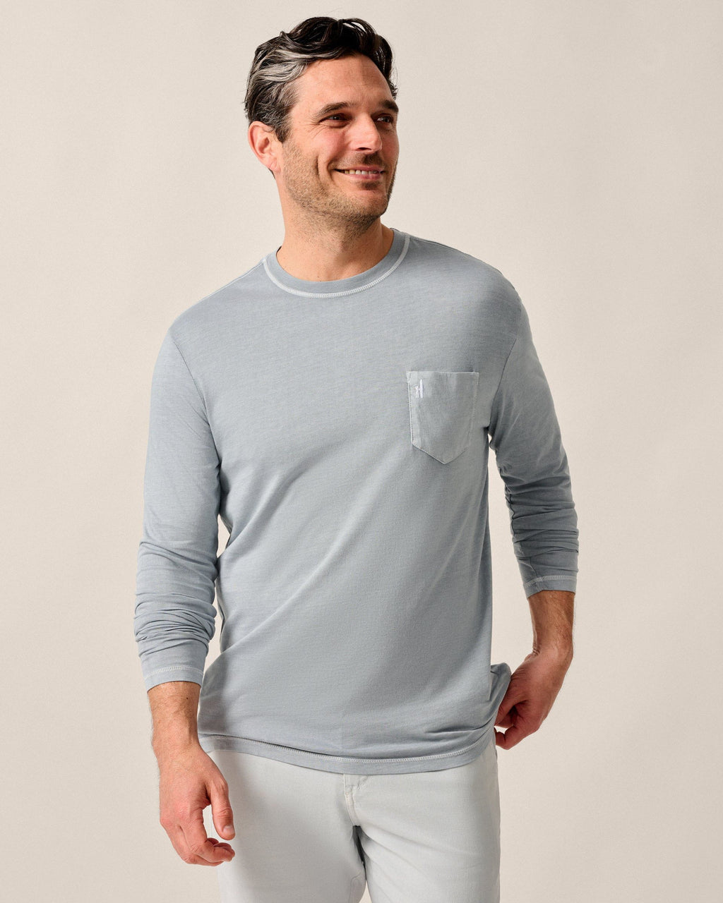 Johnnie-O Brennan Long Sleeve Cotton Blend T-Shirt