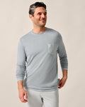 Johnnie-O Brennan Long Sleeve Cotton Blend T-Shirt, Steel