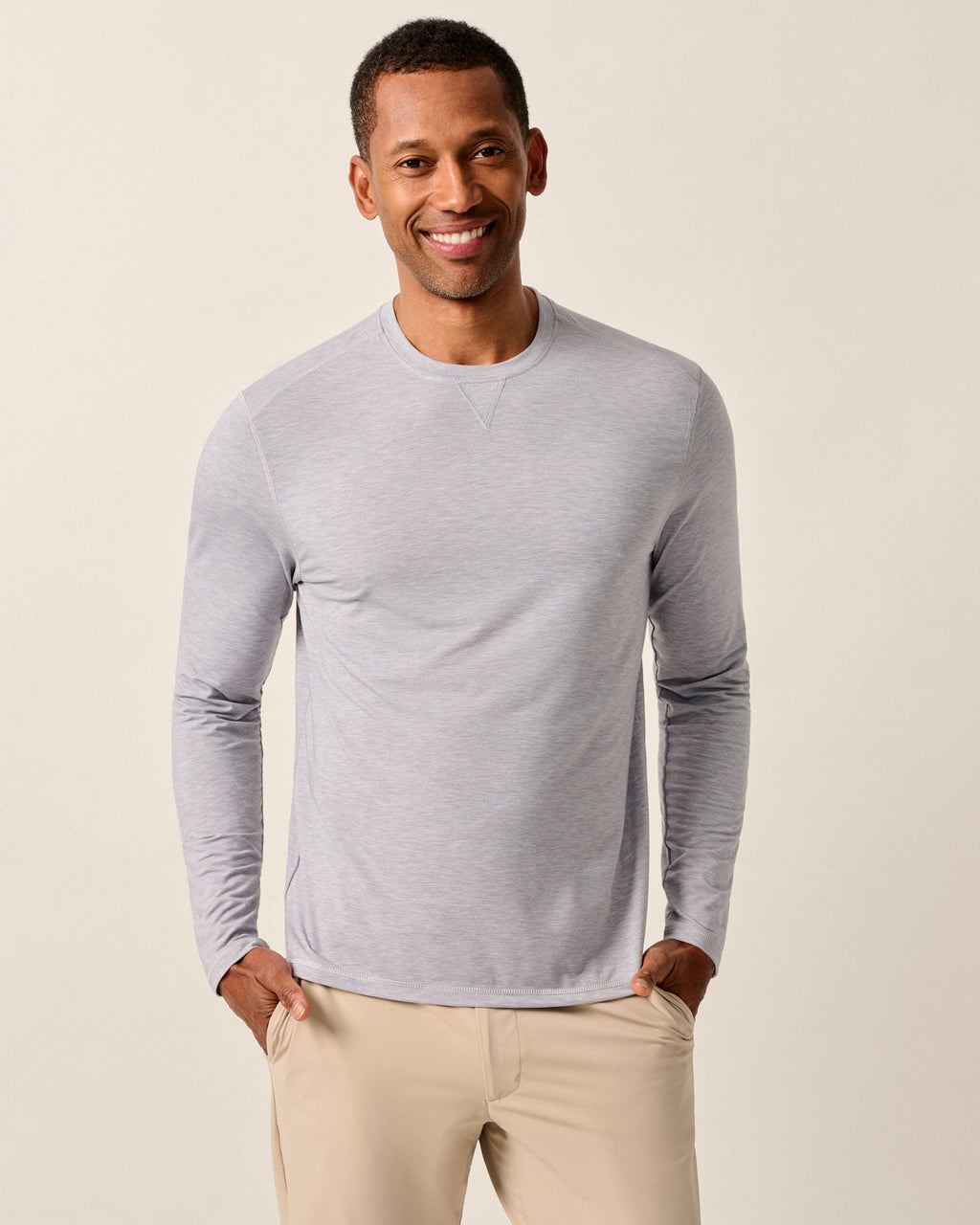 Johnnie-O The Course Performance T-Shirt - Long Sleeve, Seal