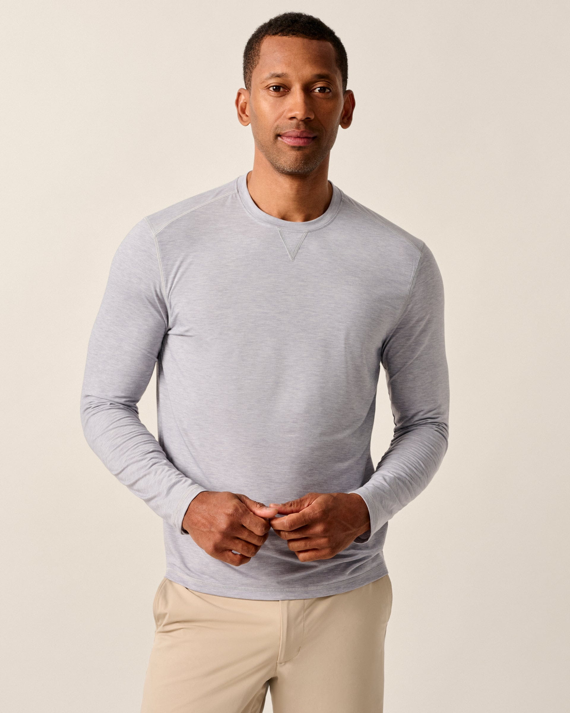 Johnnie-O The Course Performance T-Shirt - Long Sleeve, Seal