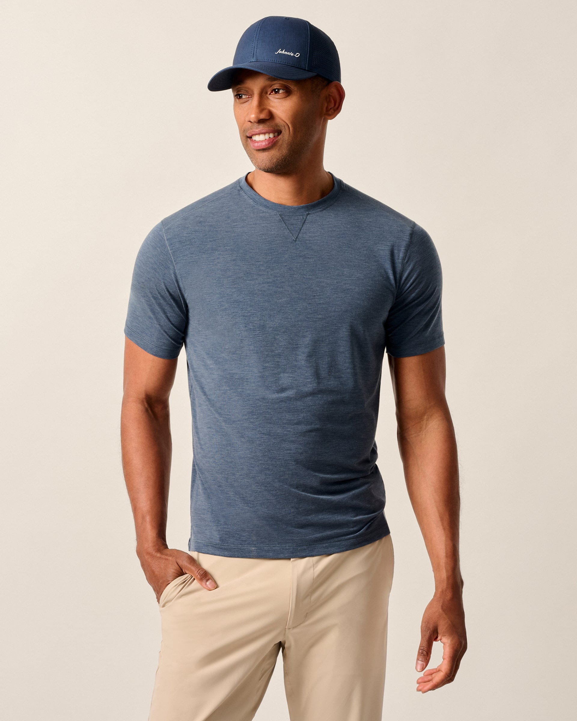 Johnnie-O The Course Performance T-Shirt - Short Sleeve, Wake
