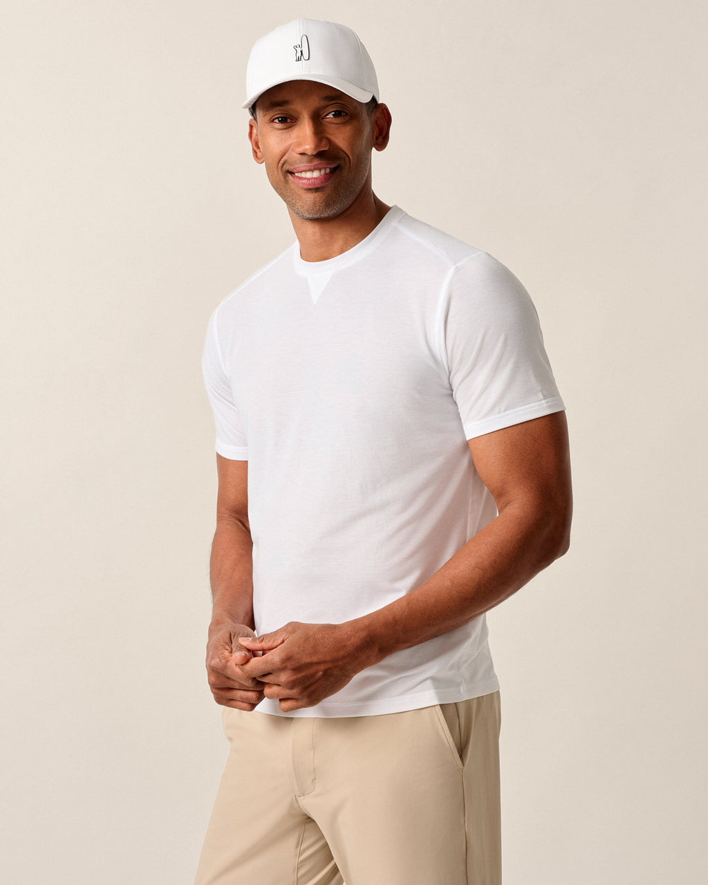Johnnie-O The Course Performance T-Shirt - Short Sleeve, White