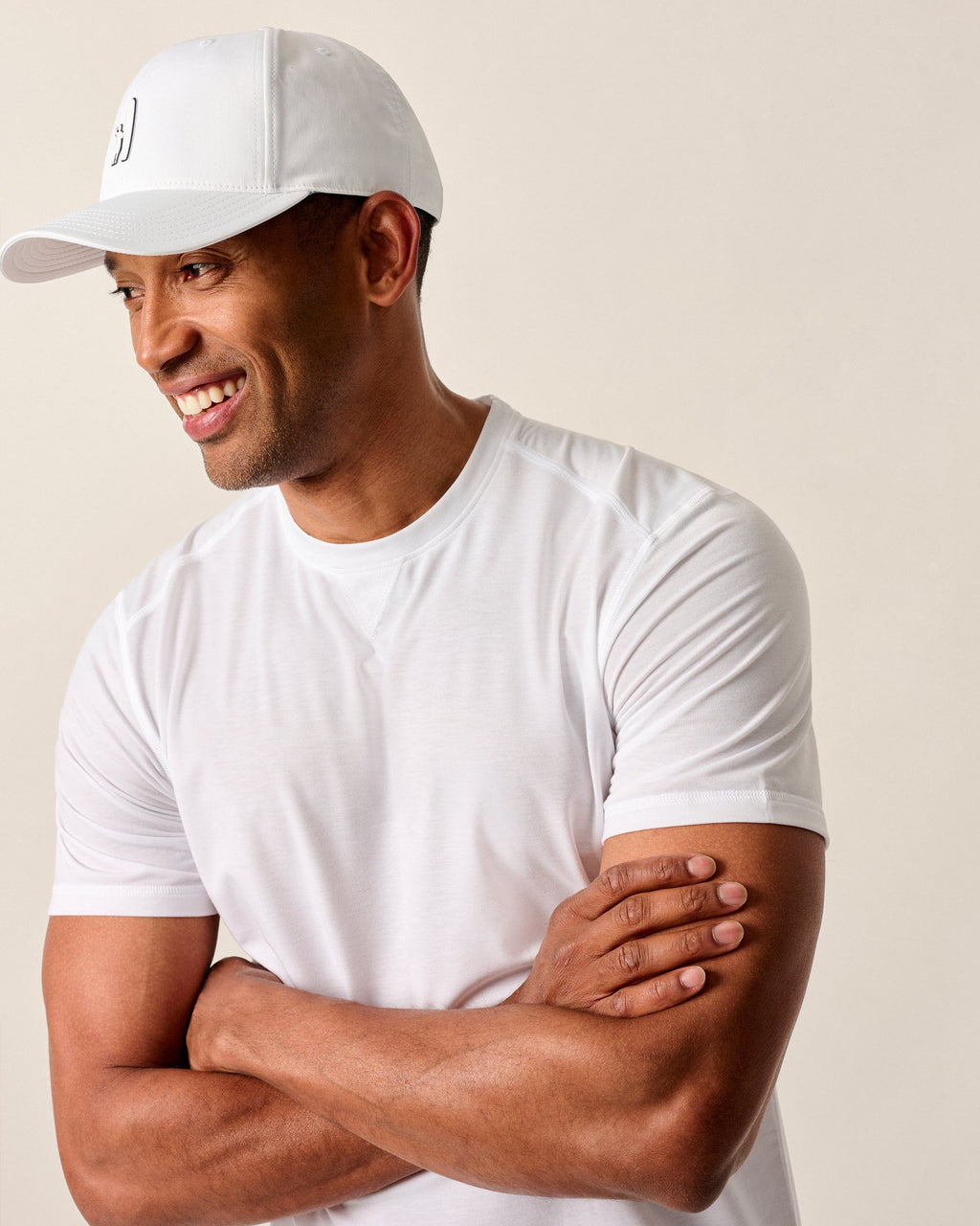 Johnnie-O The Course Performance T-Shirt - Short Sleeve, White