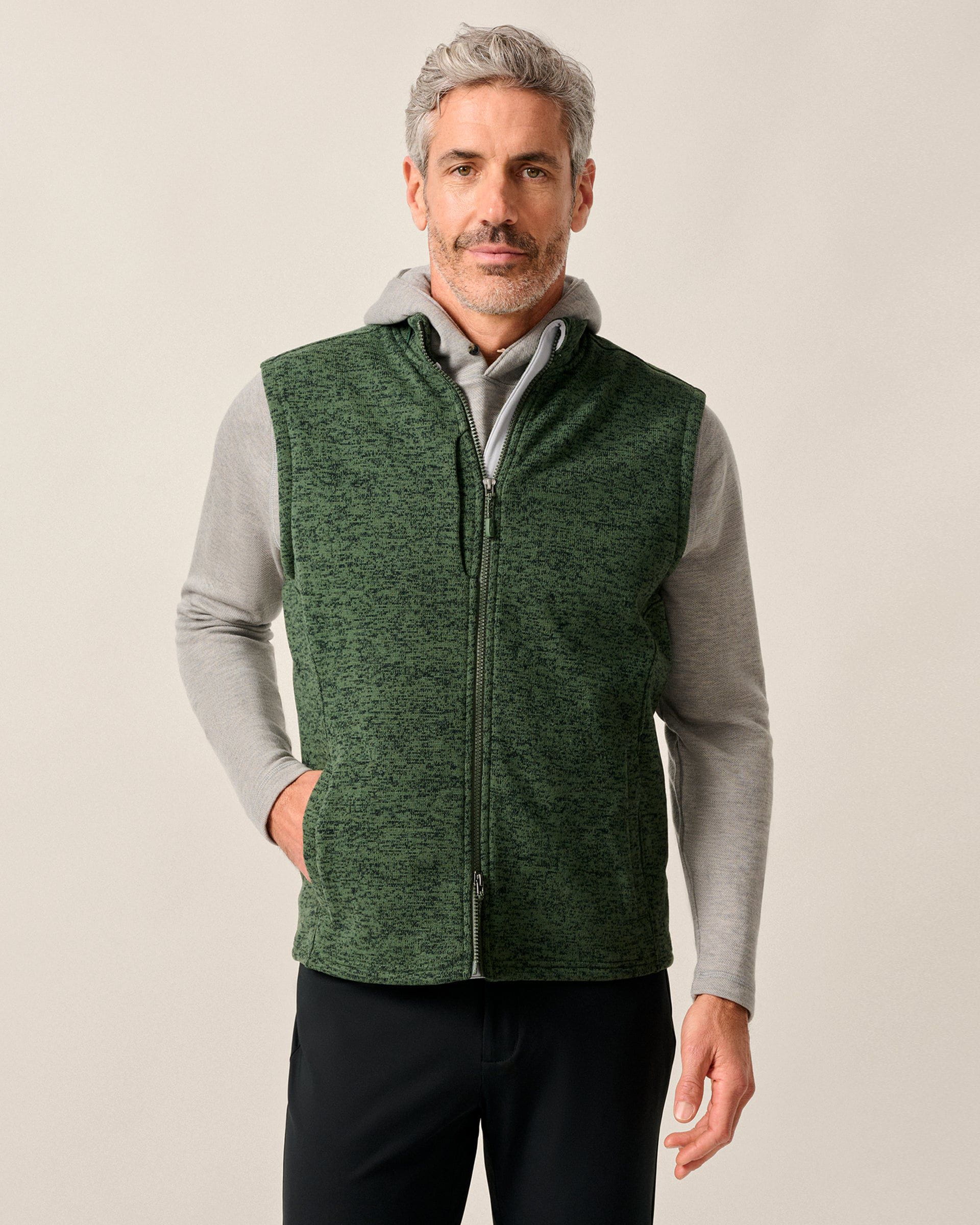 Johnnie-O Denalis Double-Zip Fleece Vest