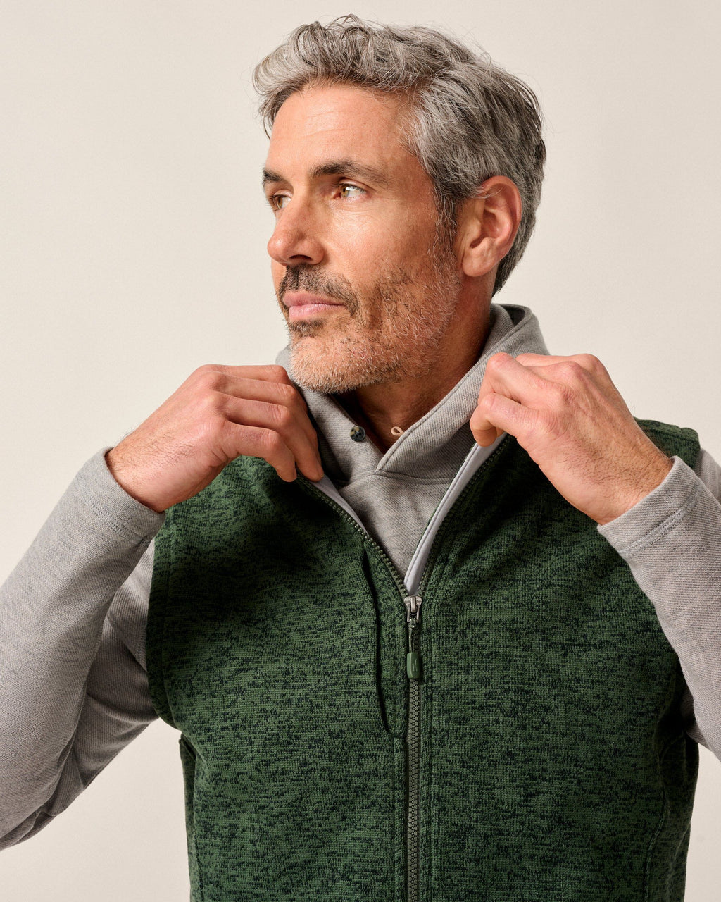 Johnnie-O Denalis Double-Zip Fleece Vest