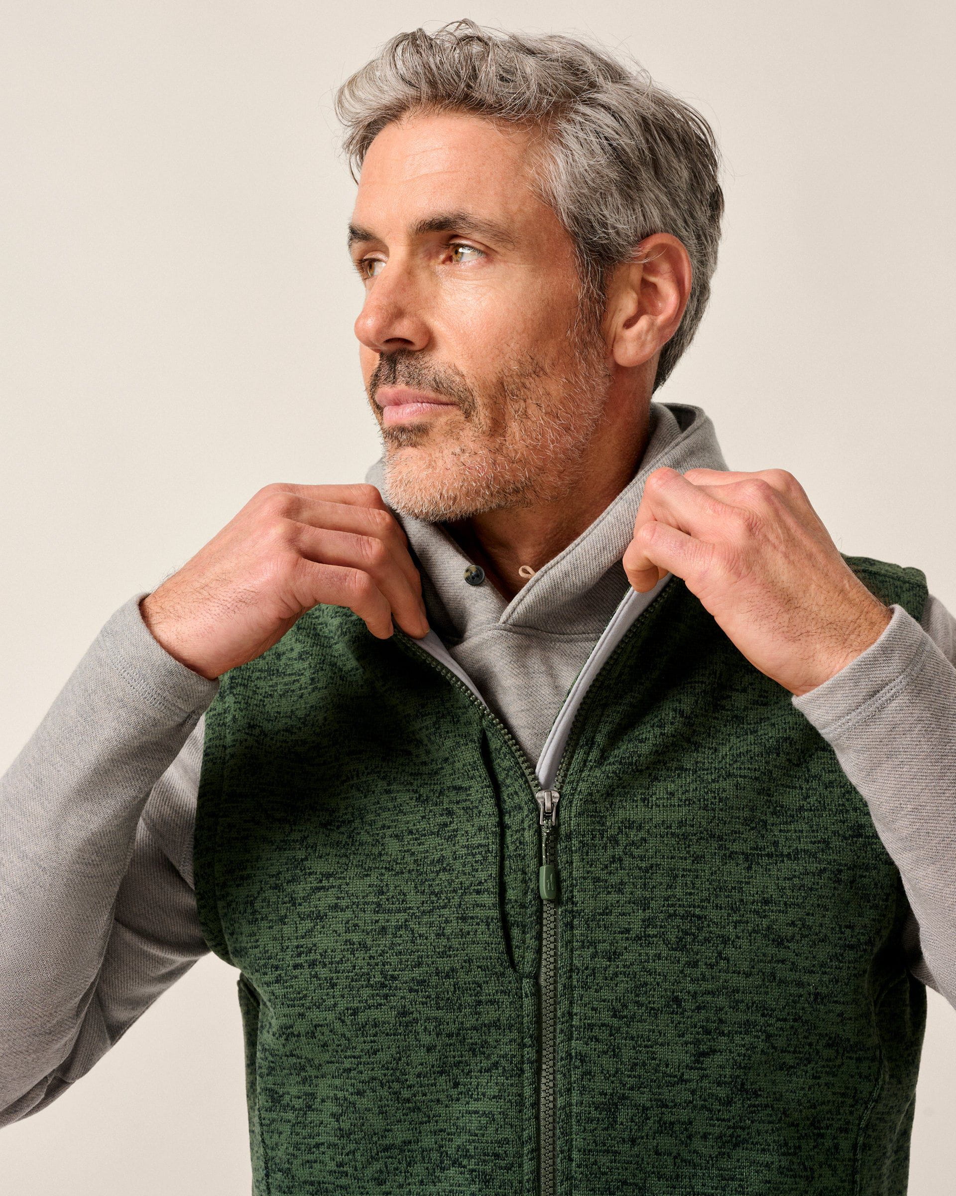 Johnnie-O Denalis Double-Zip Fleece Vest