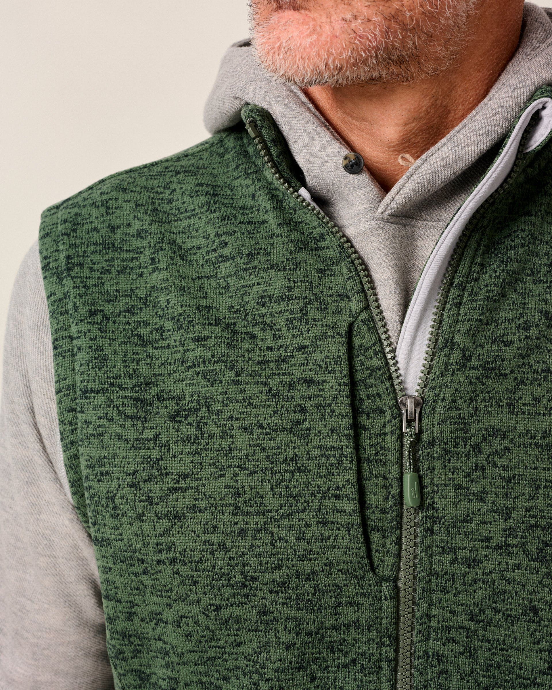Johnnie-O Denalis Double-Zip Fleece Vest
