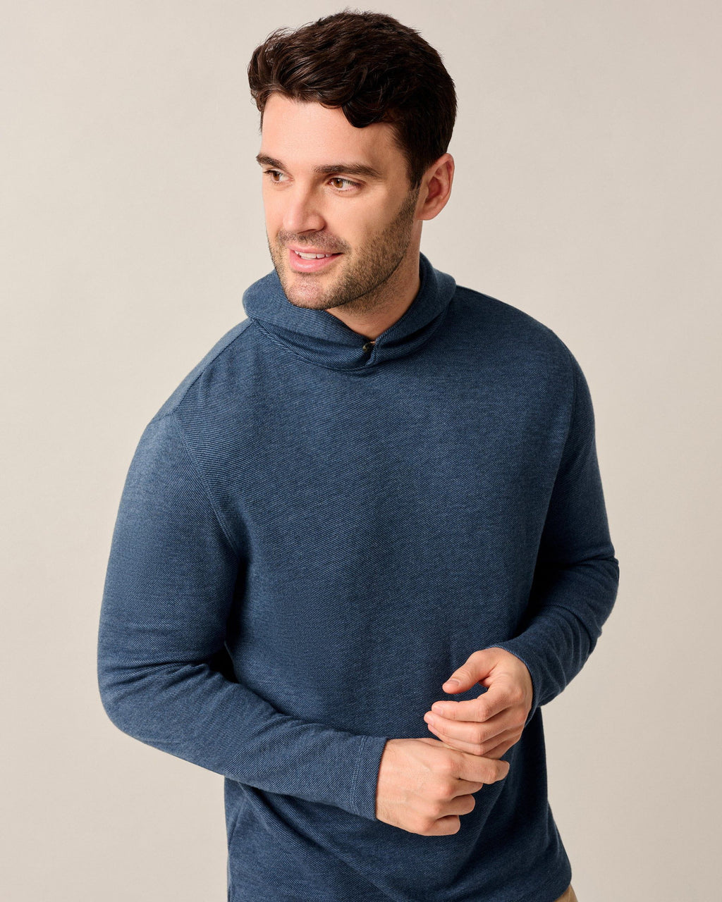 Johnnie-O Drayton Merino Cashmere Sweater Hoodie