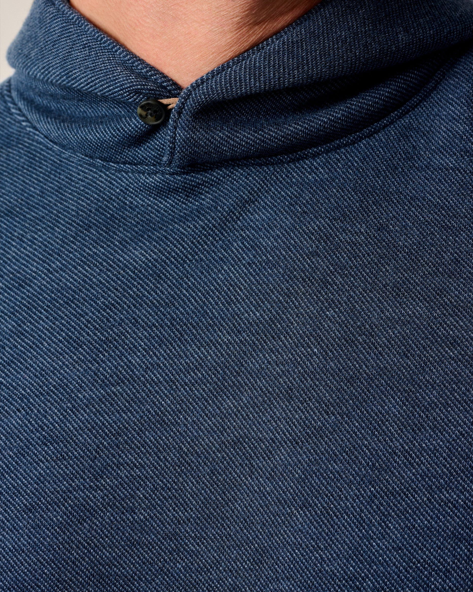 Johnnie-O Drayton Merino Cashmere Sweater Hoodie, Navy