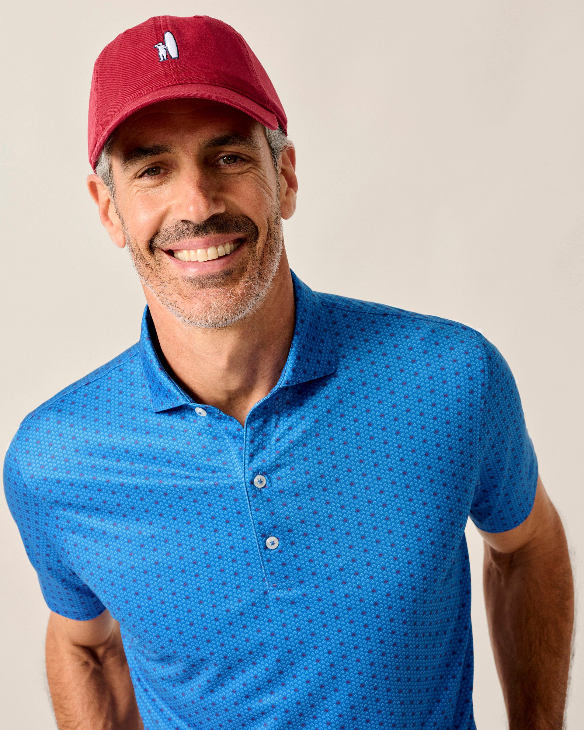 Johnnie-O Performance Jersey Polo - Emillio, Palisades Blue