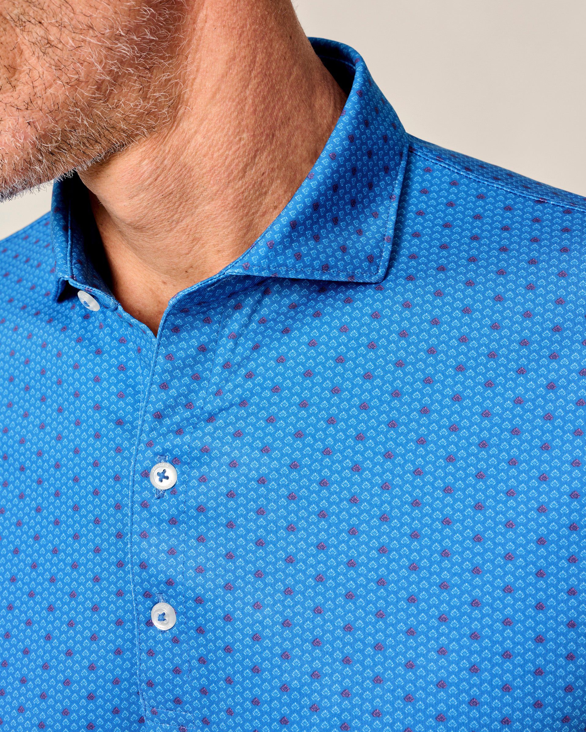 Johnnie-O Performance Jersey Polo - Emillio, Palisades Blue
