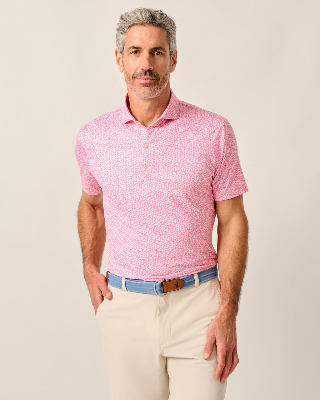 Johnnie-O Featherweight Performance Polo - Four Leaf