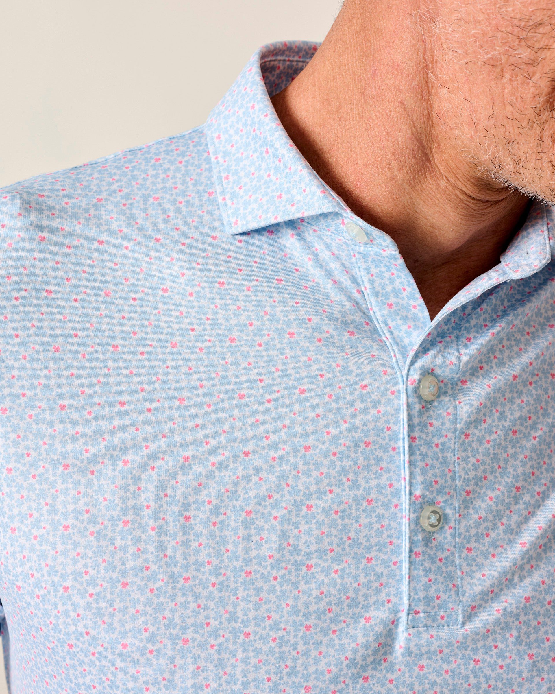 Johnnie-O Featherweight Performance Polo - Four Leaf