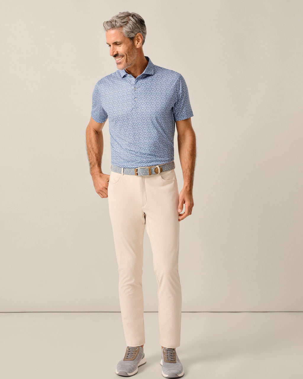 Johnnie-O Featherweight Performance Polo - Four Leaf