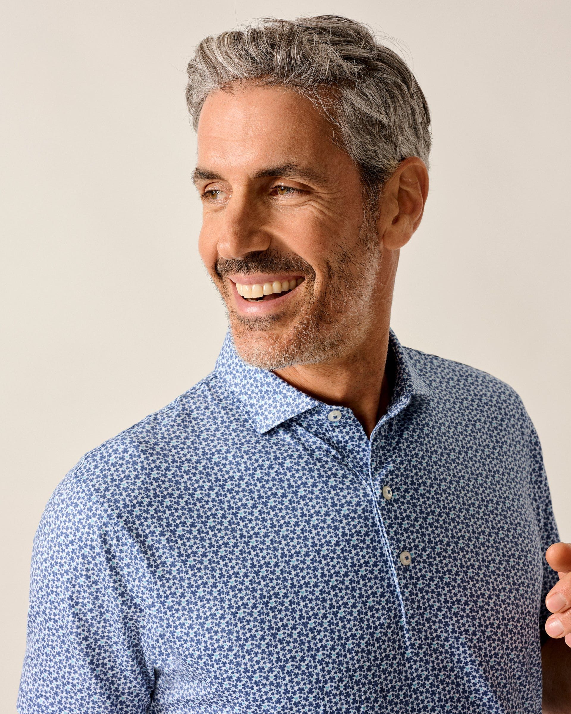 Johnnie-O Featherweight Performance Polo - Four Leaf