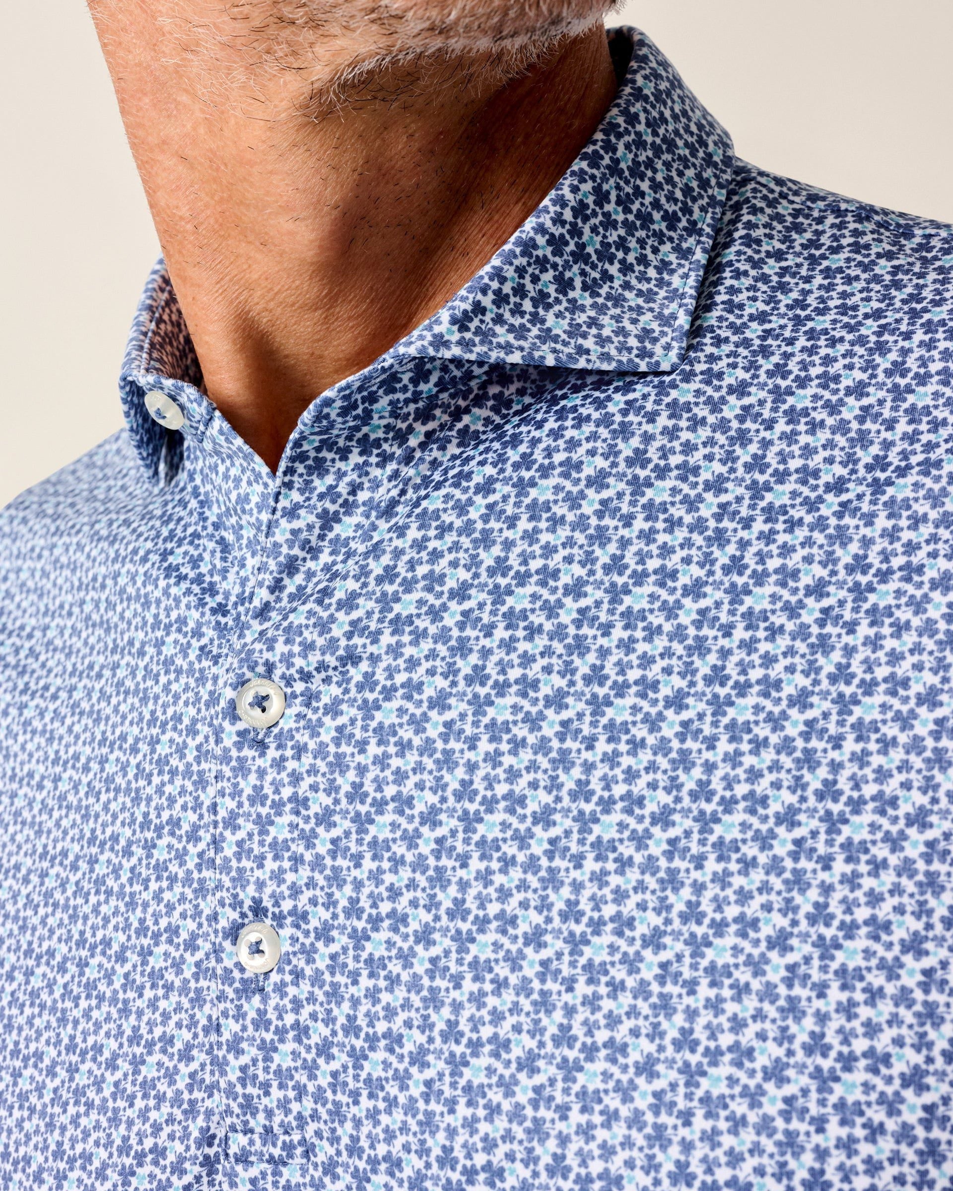 Johnnie-O Featherweight Performance Polo - Four Leaf