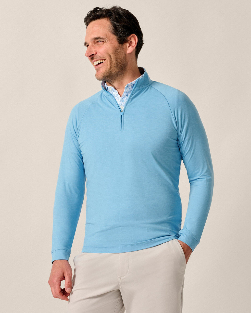 Johnnie-O Freeborne Performance 1/4 Zip Pullover, Maliblu