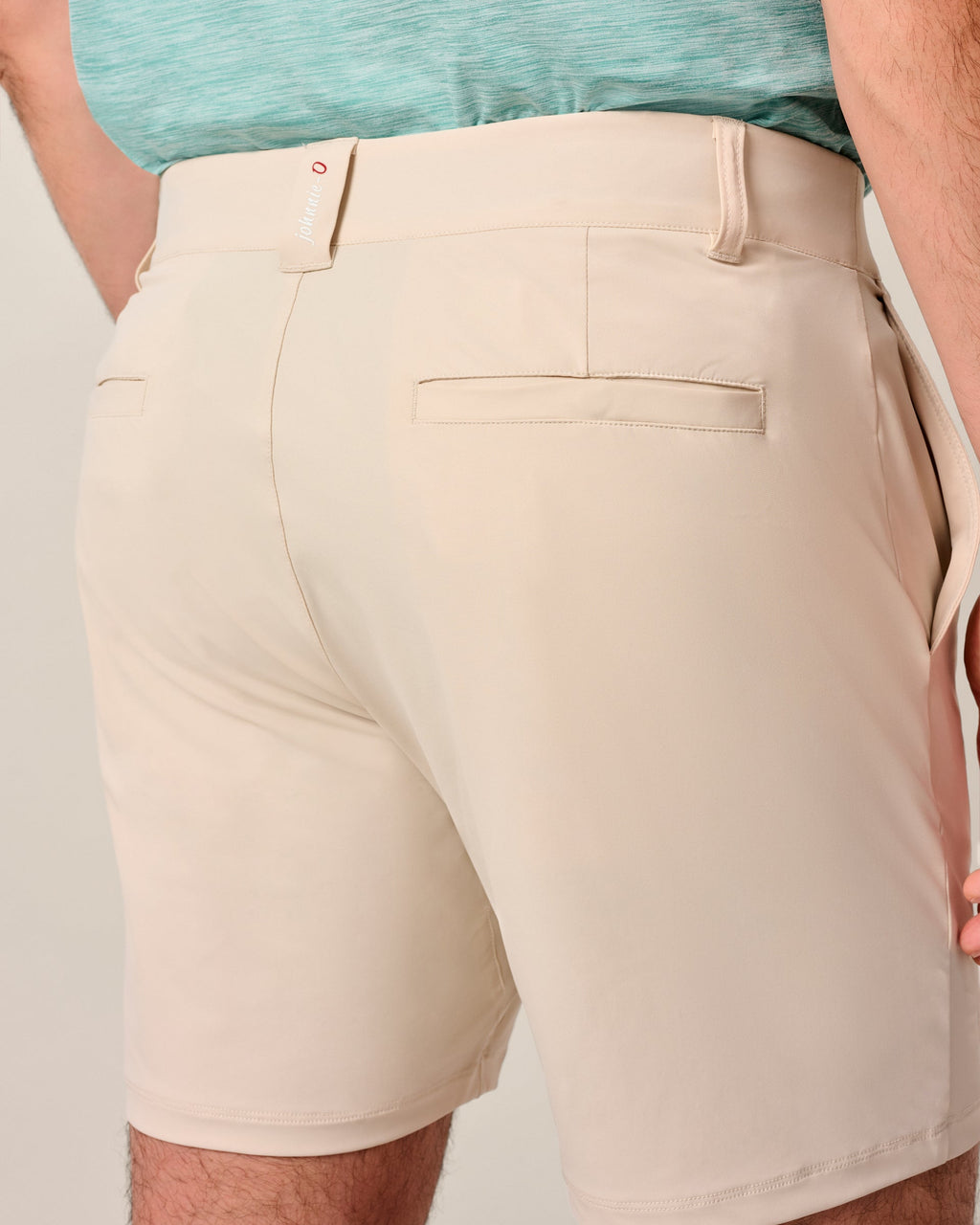 Johnnie-O Fusion Knit Performance Pull-On Short - 7", Stone