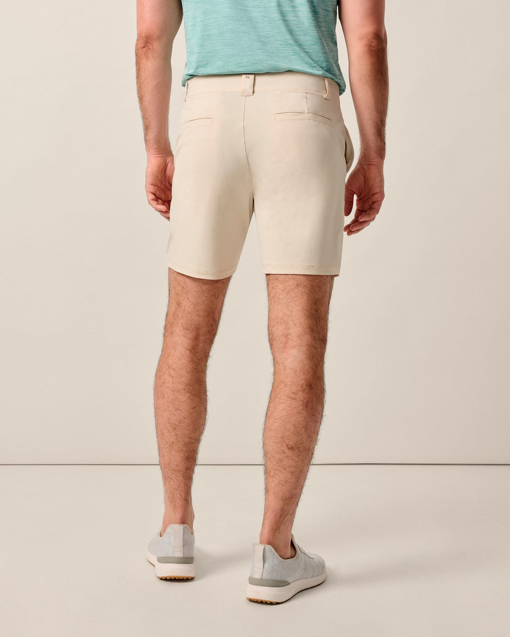 Johnnie-O Fusion Knit Performance Pull-On Short - 7", Stone