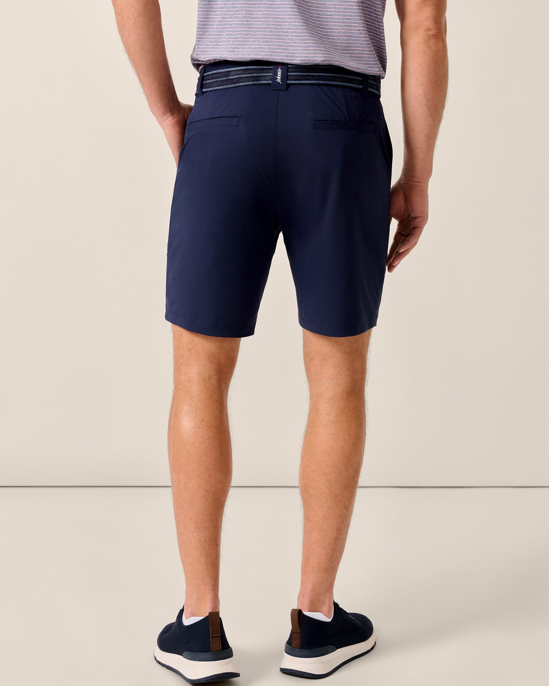 Johnnie-O Fusion Knit Performance Pull-On Short - 9", Navy