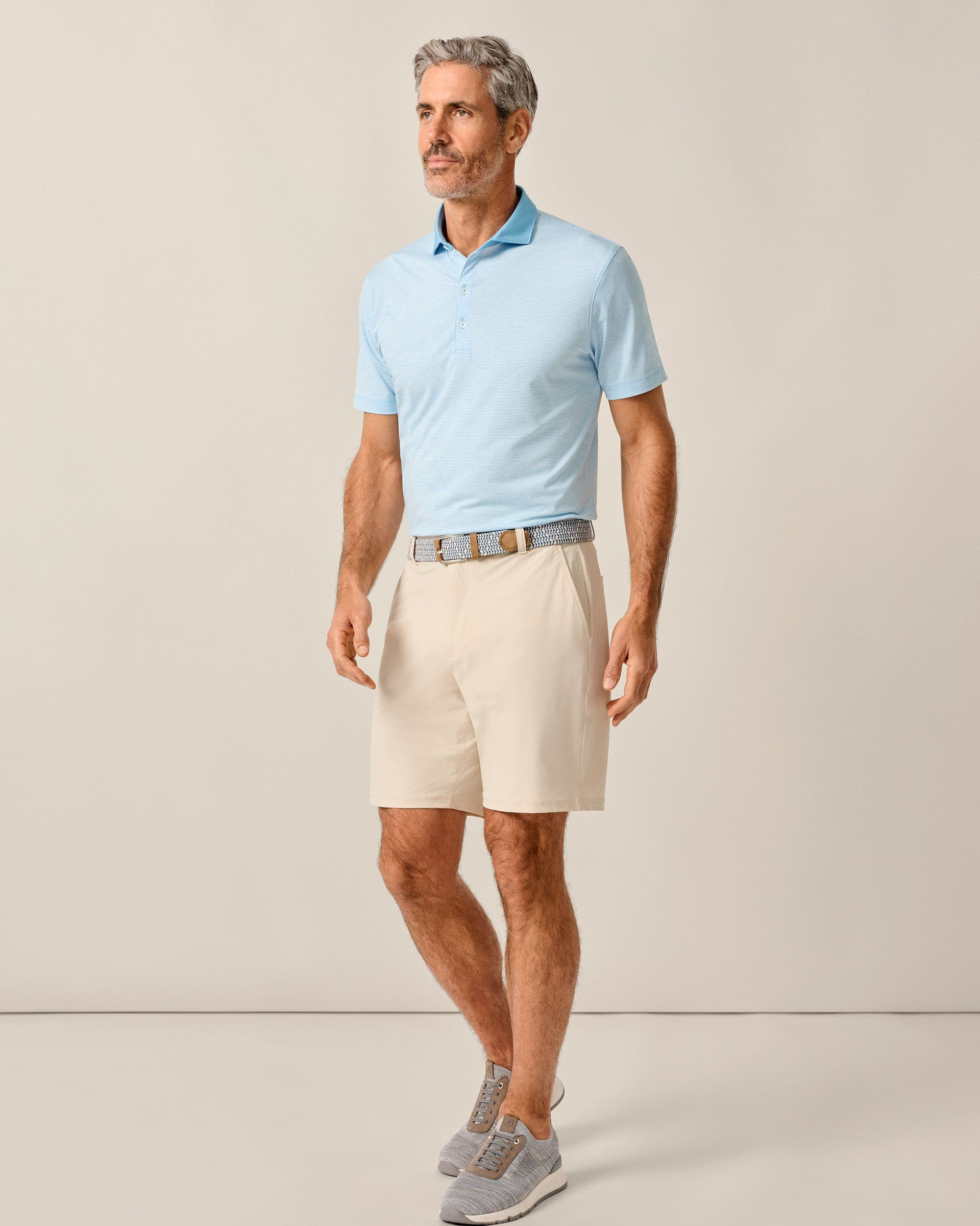 Johnnie-O Fusionn Knit Performance Pull-On Short, Quarry