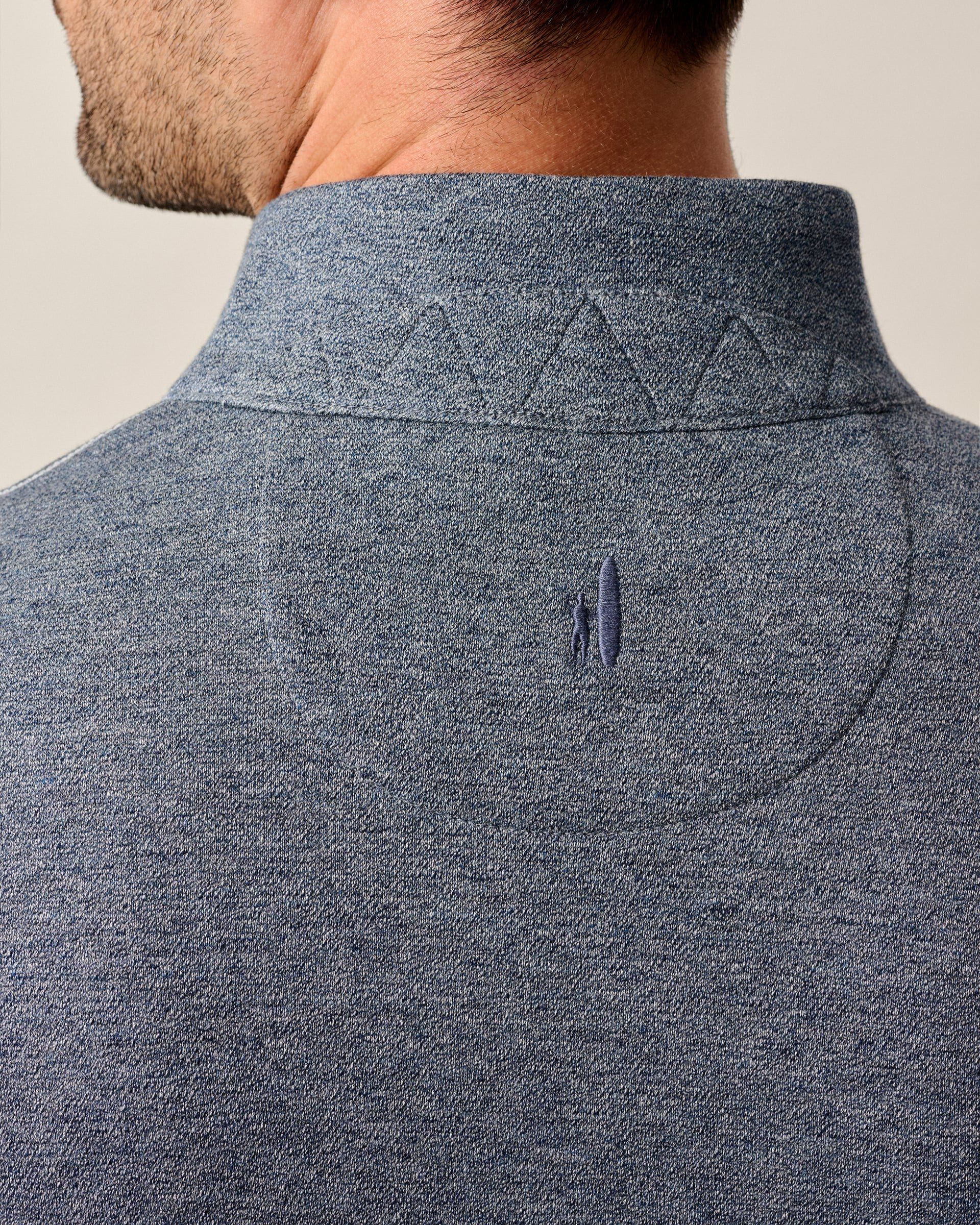 Johnnie-O Hanks Lightweight Textured 1/4 Zip Pullover, Navy