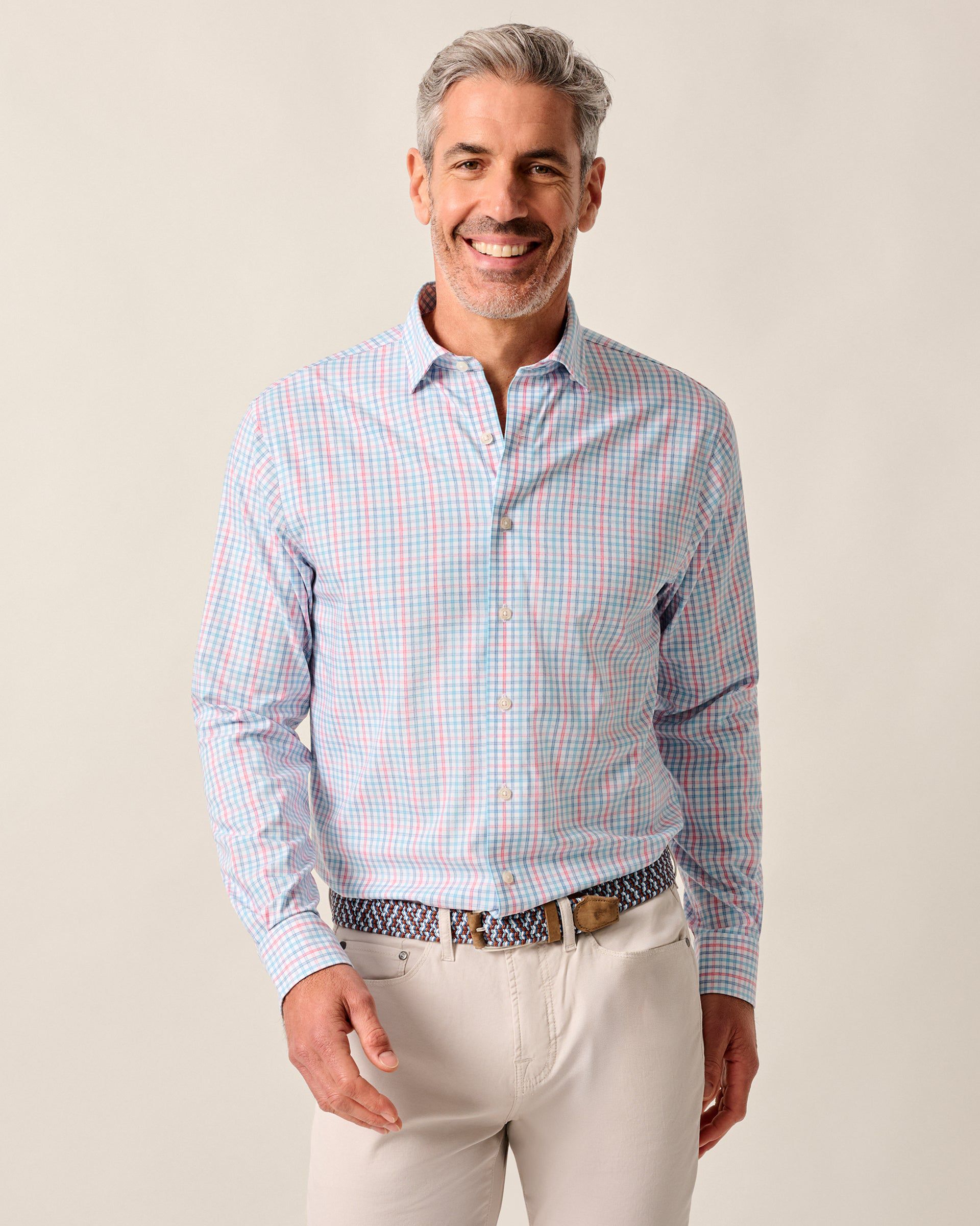 Johnnie-O Everyday Performance Button Down Shirt - Han, White