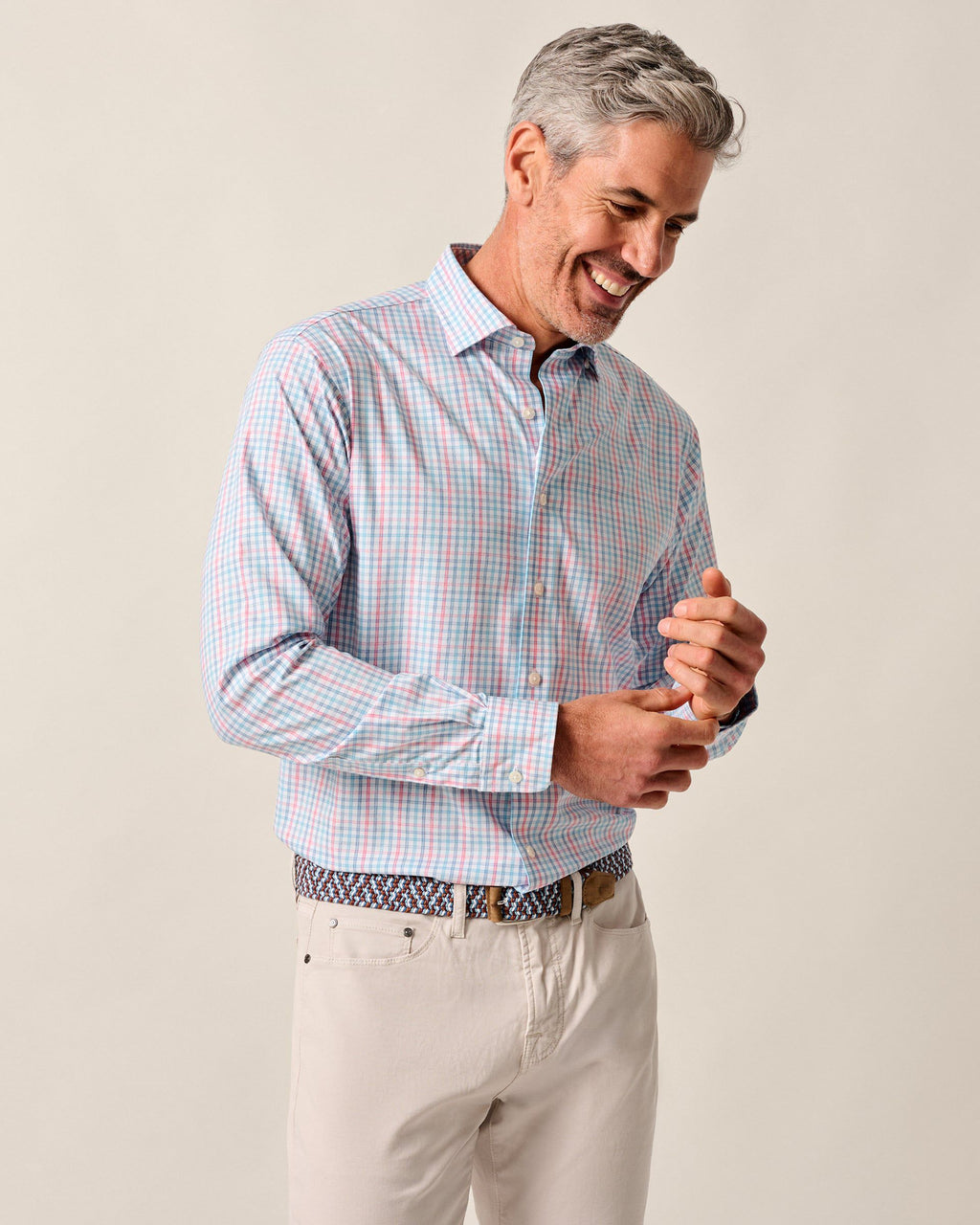 Johnnie-O Everyday Performance Button Down Shirt - Han, White