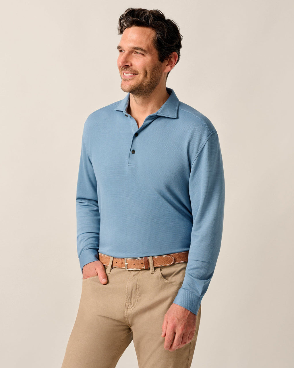 Johnnie-O Top Shelf Long Sleeve Performance Polo - Highburry