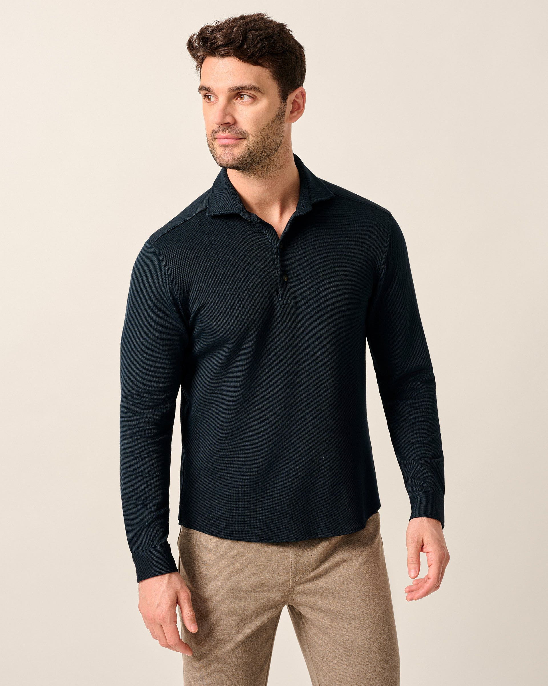 Johnnie-O Top Shelf Long Sleeve Performance Polo - Highburry