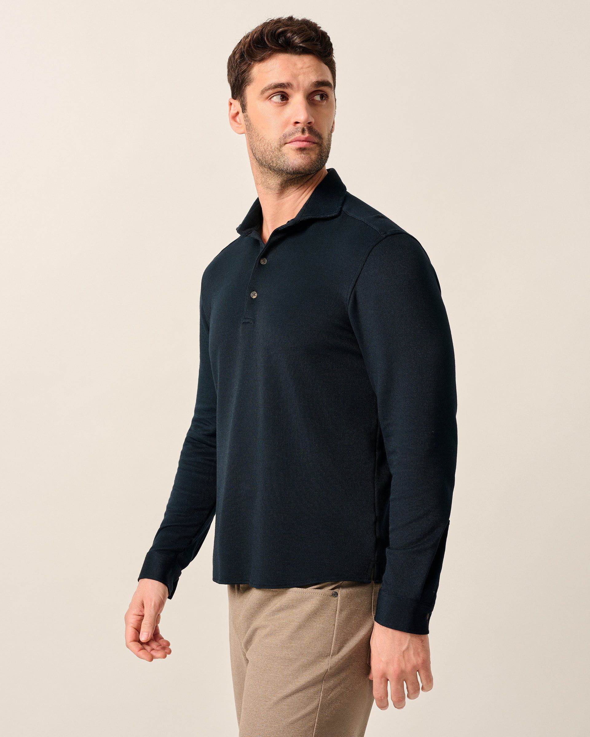 Johnnie-O Top Shelf Long Sleeve Performance Polo - Highburry